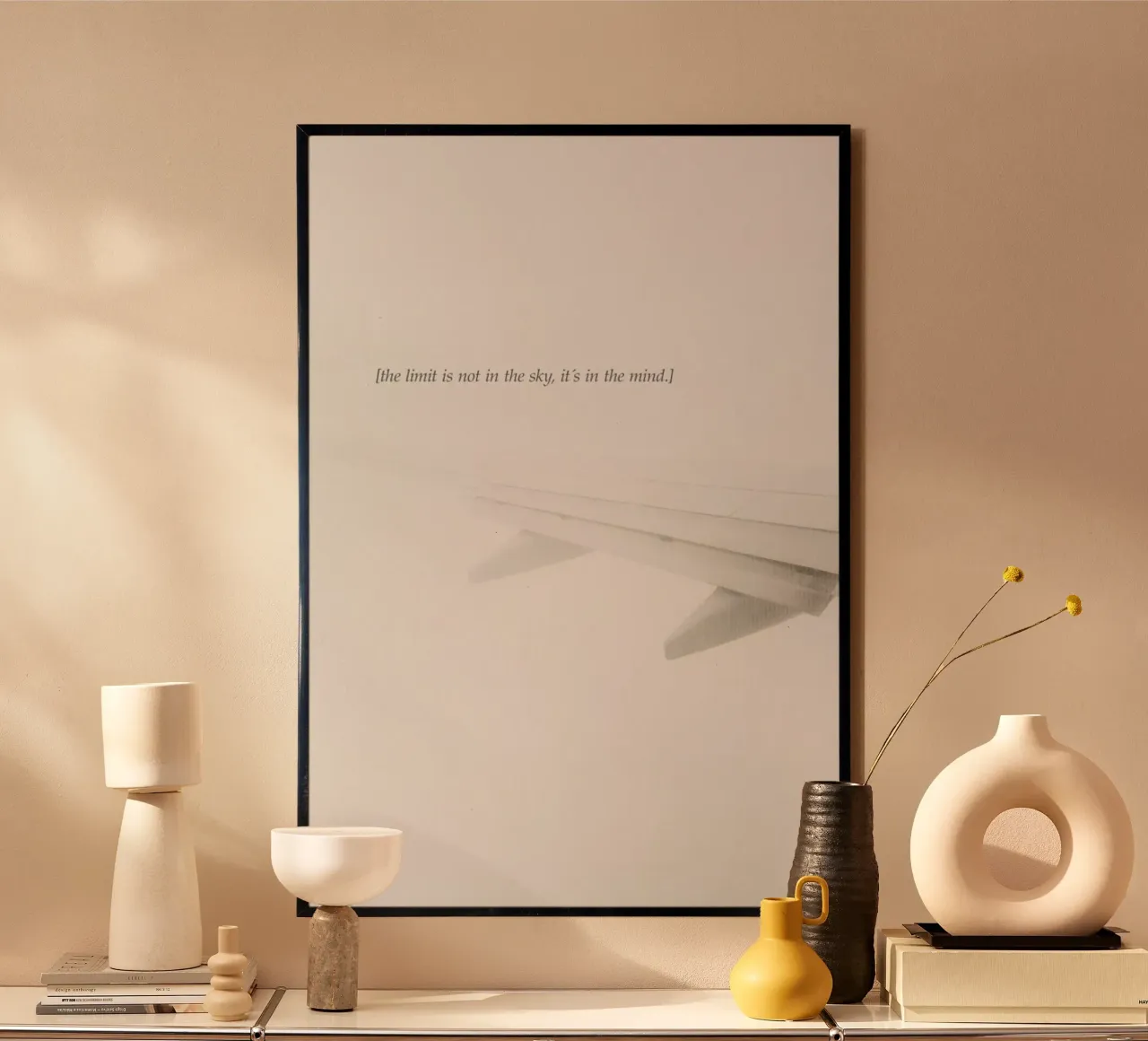 The Sky poster con telaio in plastica da Kubistika
