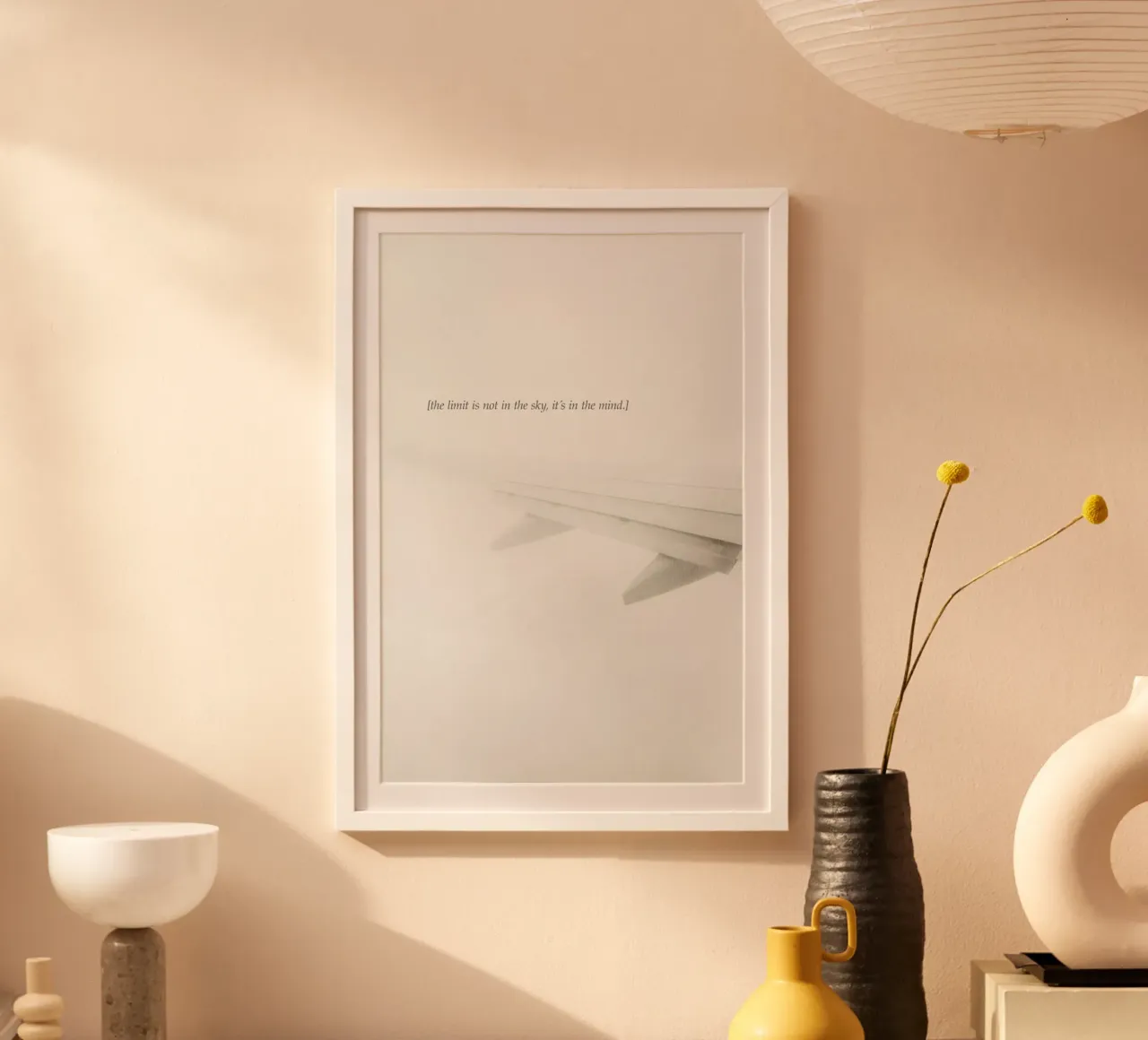 The Sky poster con telaio in plastica da Kubistika