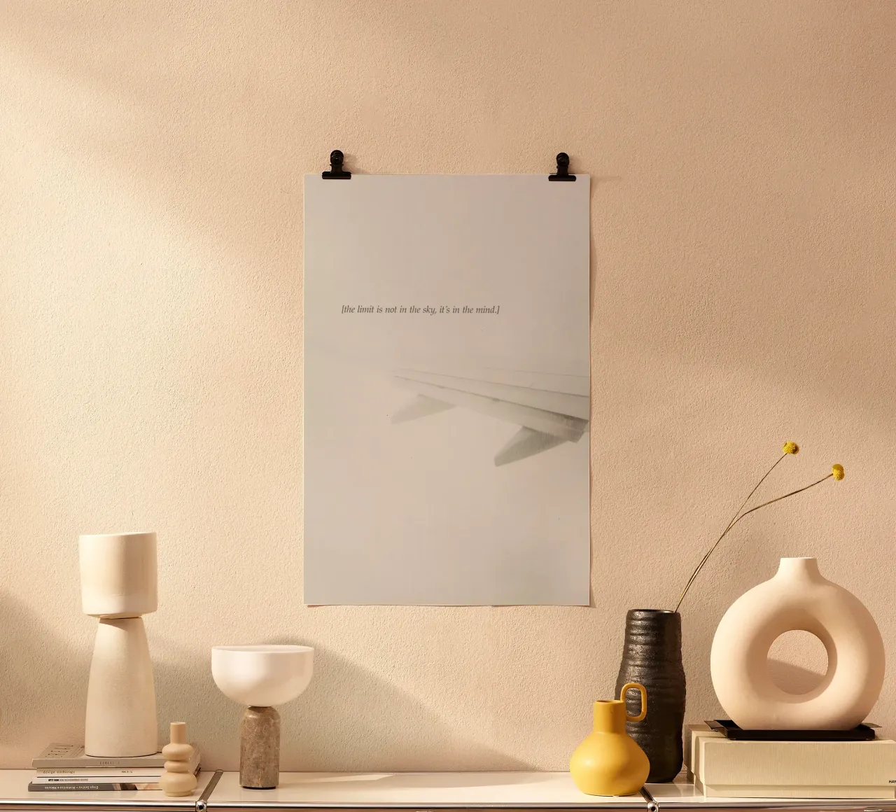 The Sky poster con telaio in plastica da Kubistika