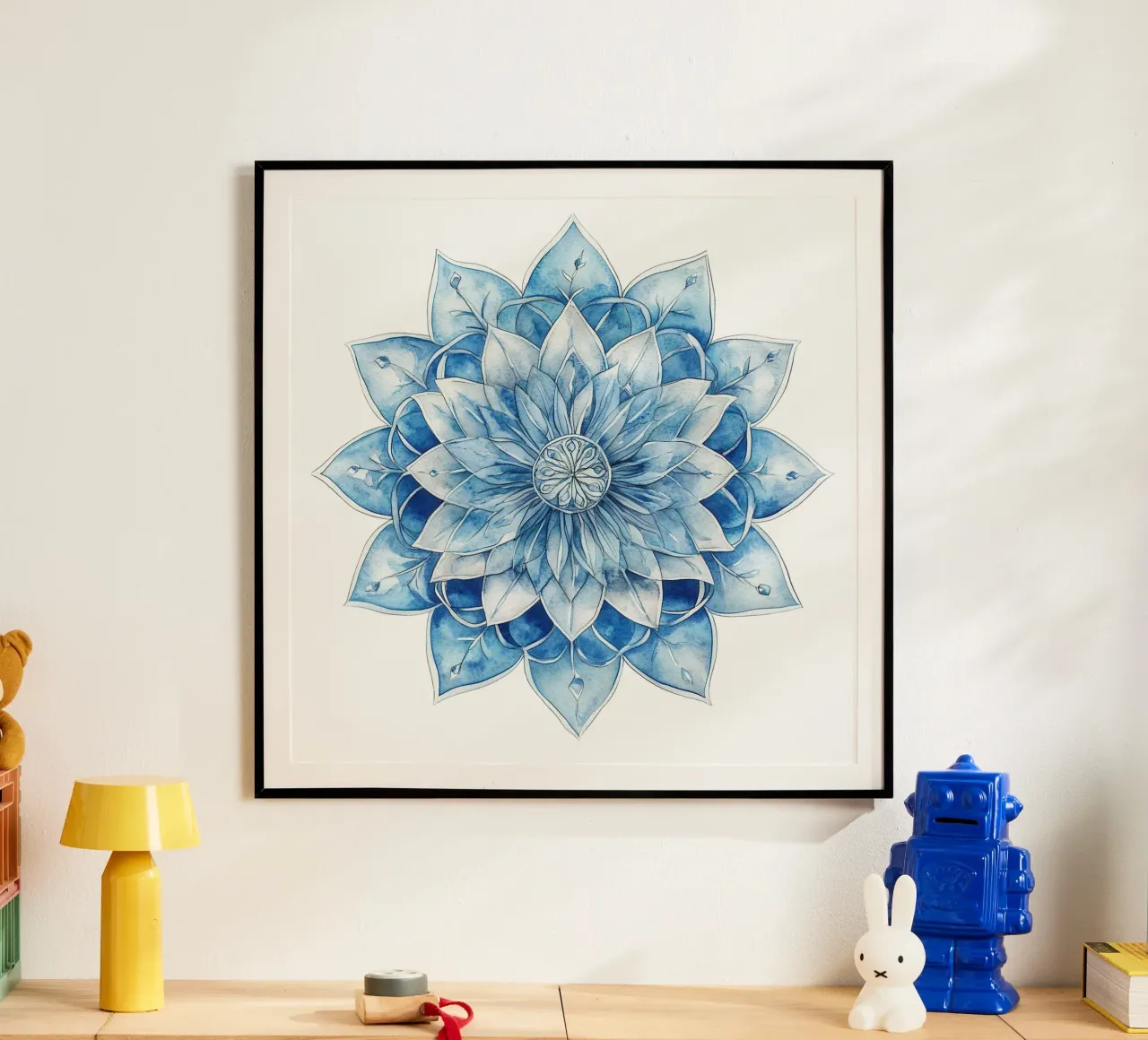 Mandala smerigliato ad acquerello poster da Spiritual Touch