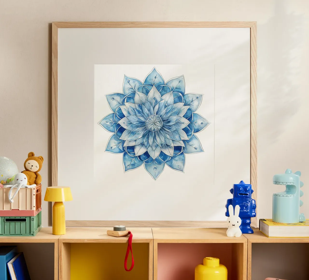 Mandala smerigliato ad acquerello poster da Spiritual Touch