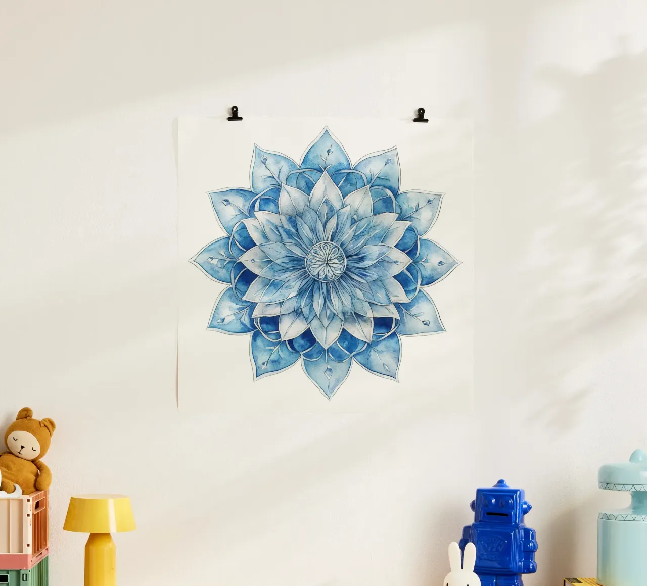 Mandala smerigliato ad acquerello poster da Spiritual Touch
