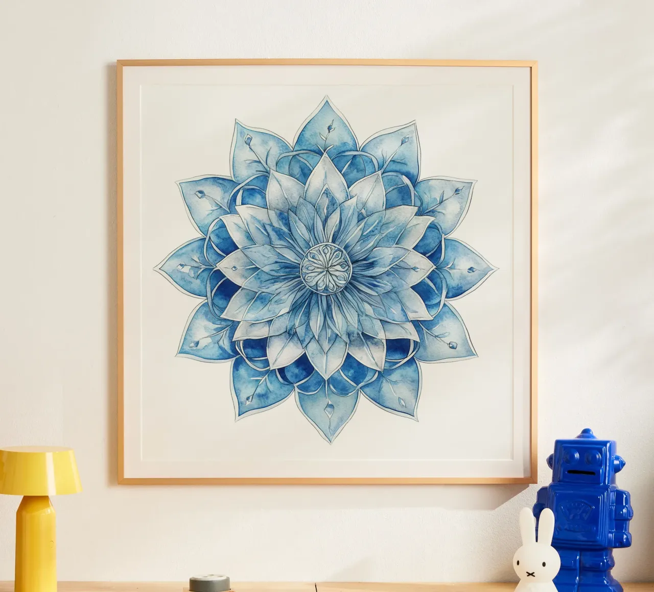 Mandala smerigliato ad acquerello poster da Spiritual Touch