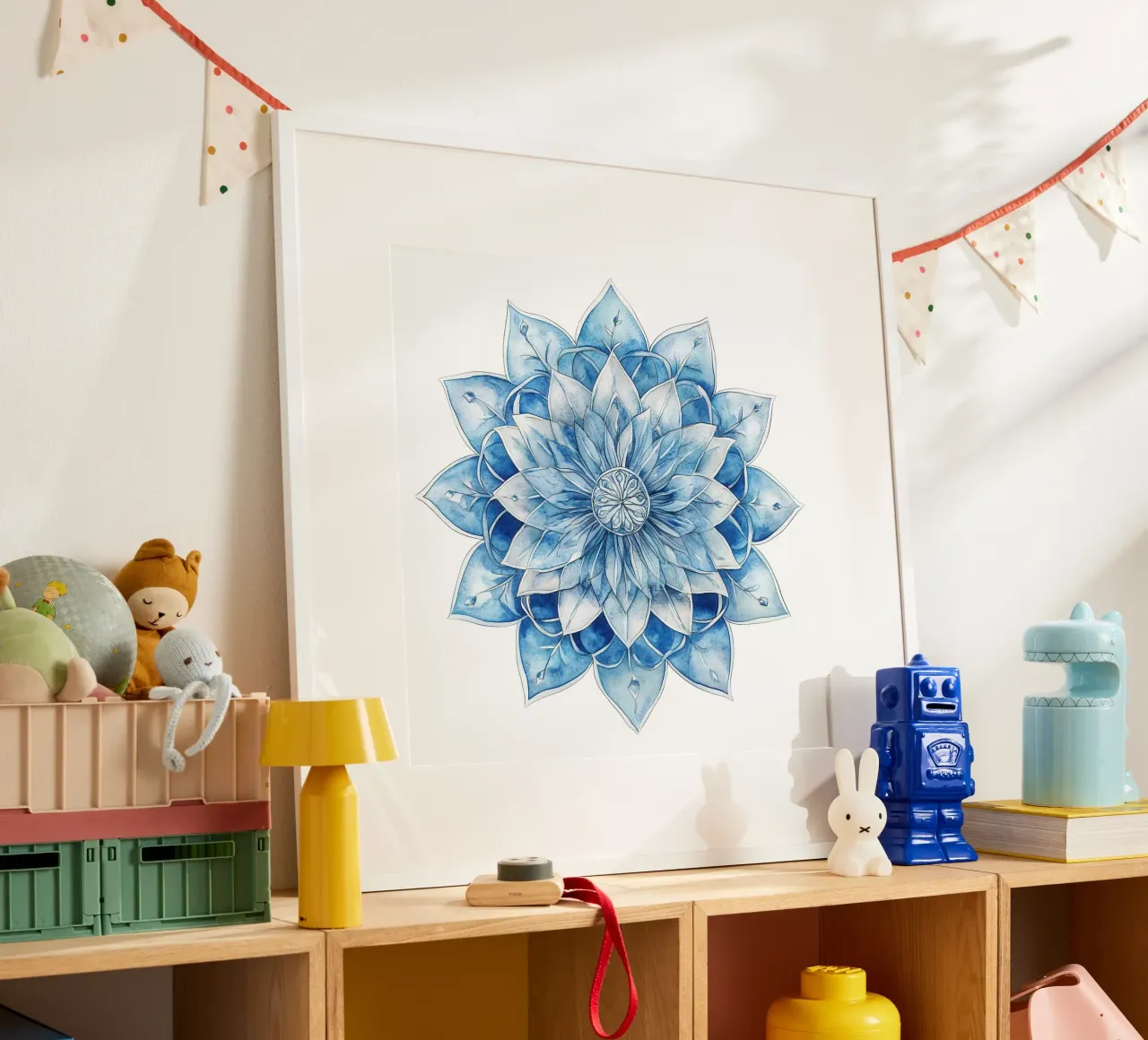 Mandala smerigliato ad acquerello poster da Spiritual Touch