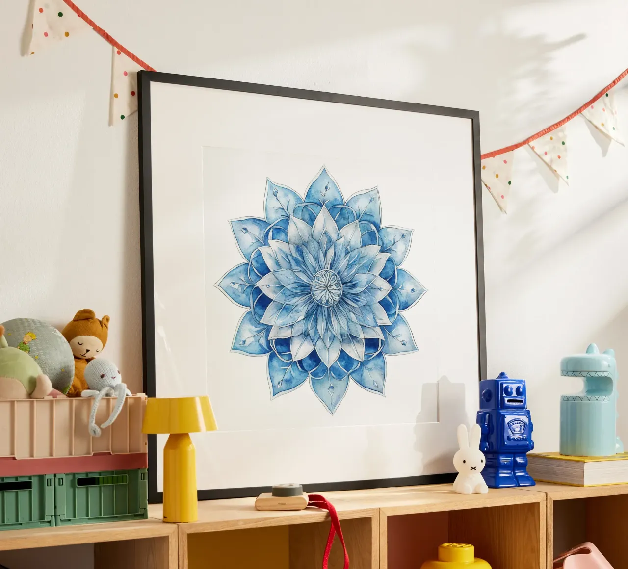 Mandala smerigliato ad acquerello poster da Spiritual Touch