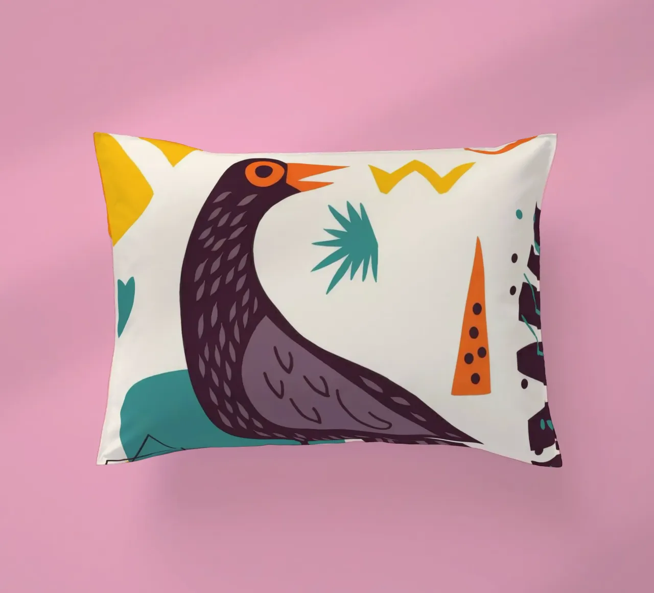 Bird and Moon decorative cushion by Demar Galleria