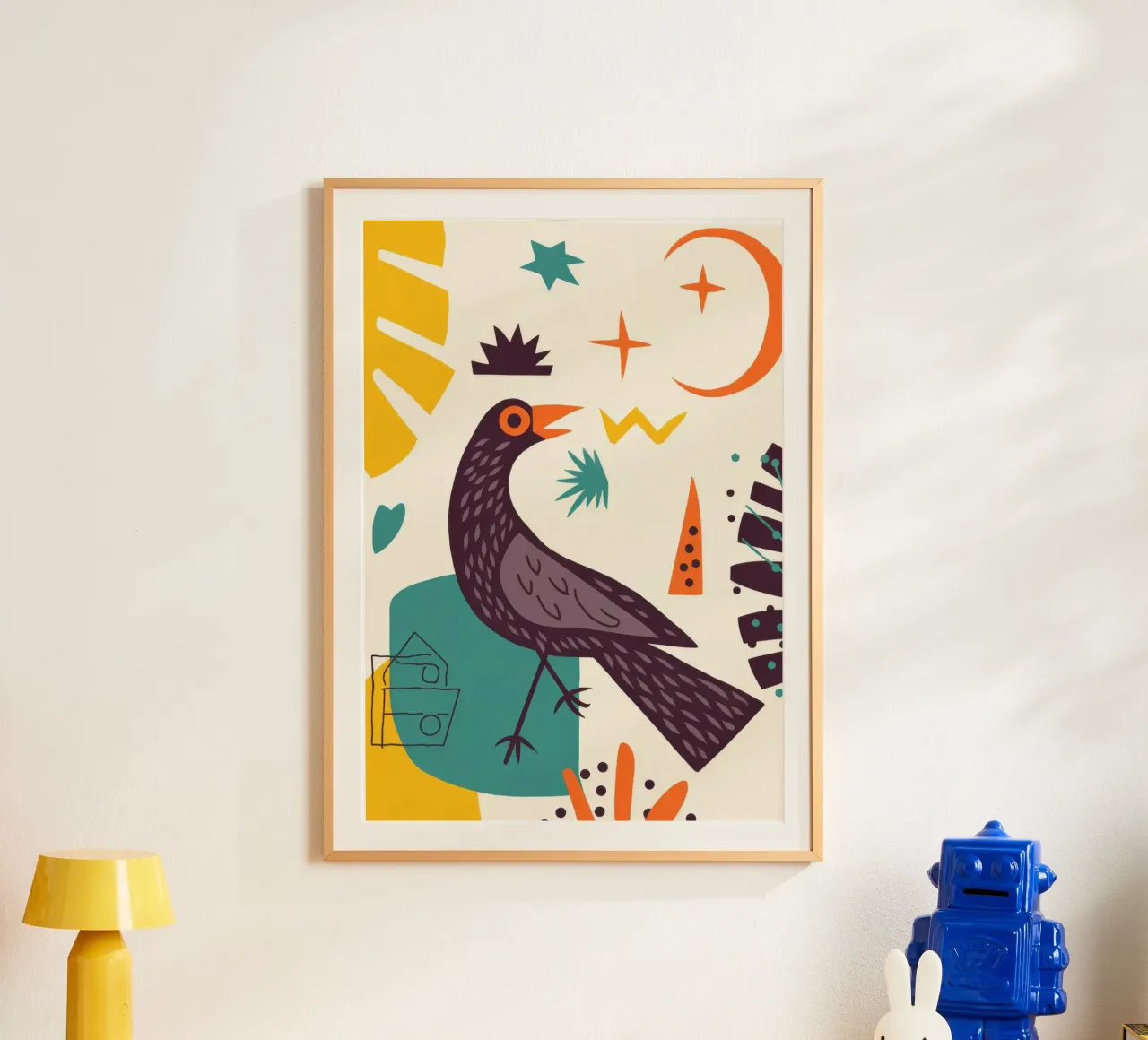 Bird and Moon hahnemühle by Demar Galleria