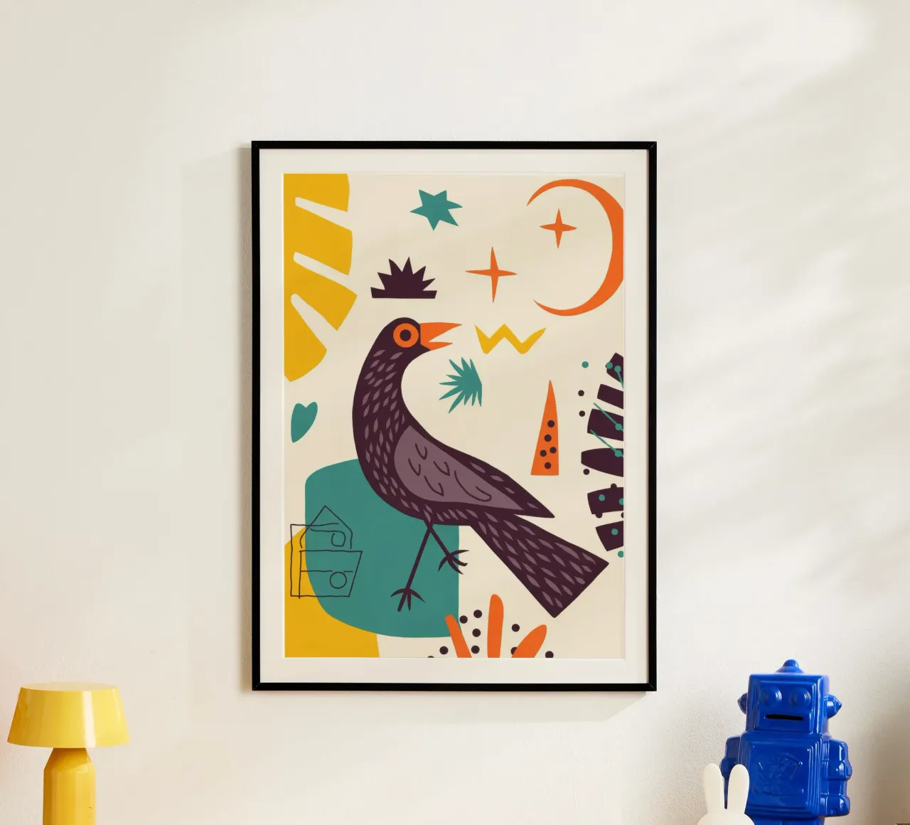 Bird and Moon hahnemühle by Demar Galleria