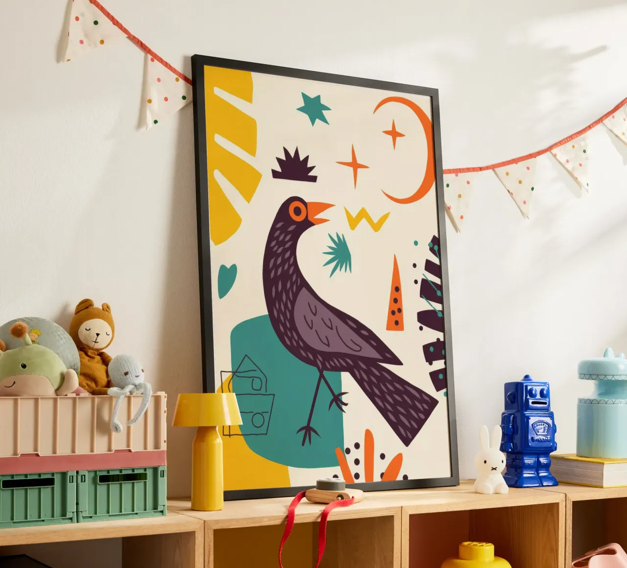 Bird and Moon hahnemühle by Demar Galleria