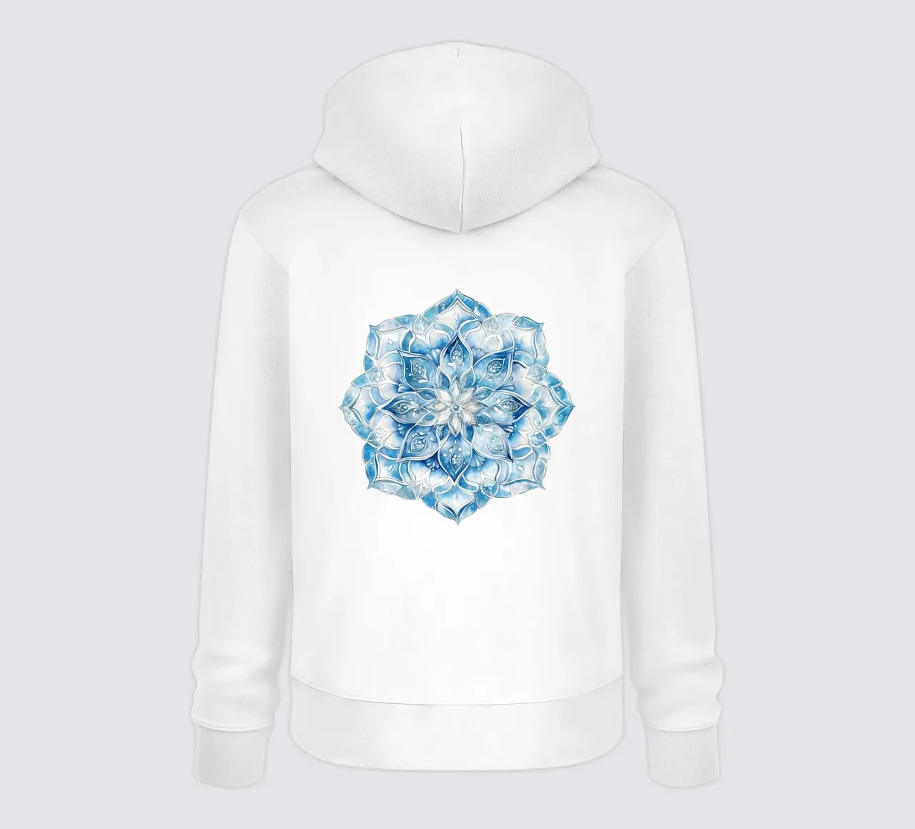 Mandala smerigliato ad acquerello felpa con cappuccio da Spiritual Touch