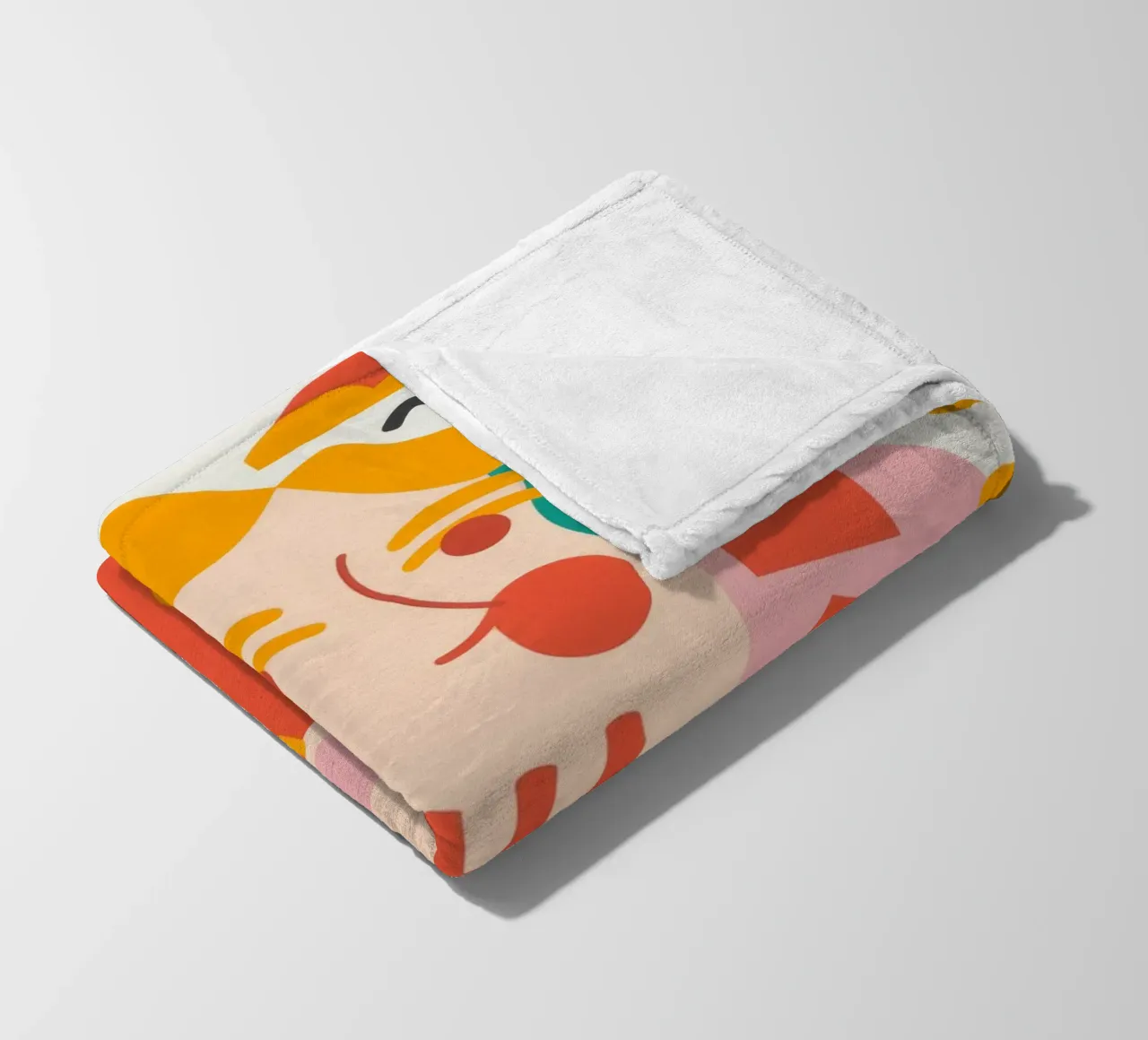Ritratto astratto Pace coperta in pile da Demar Galleria
