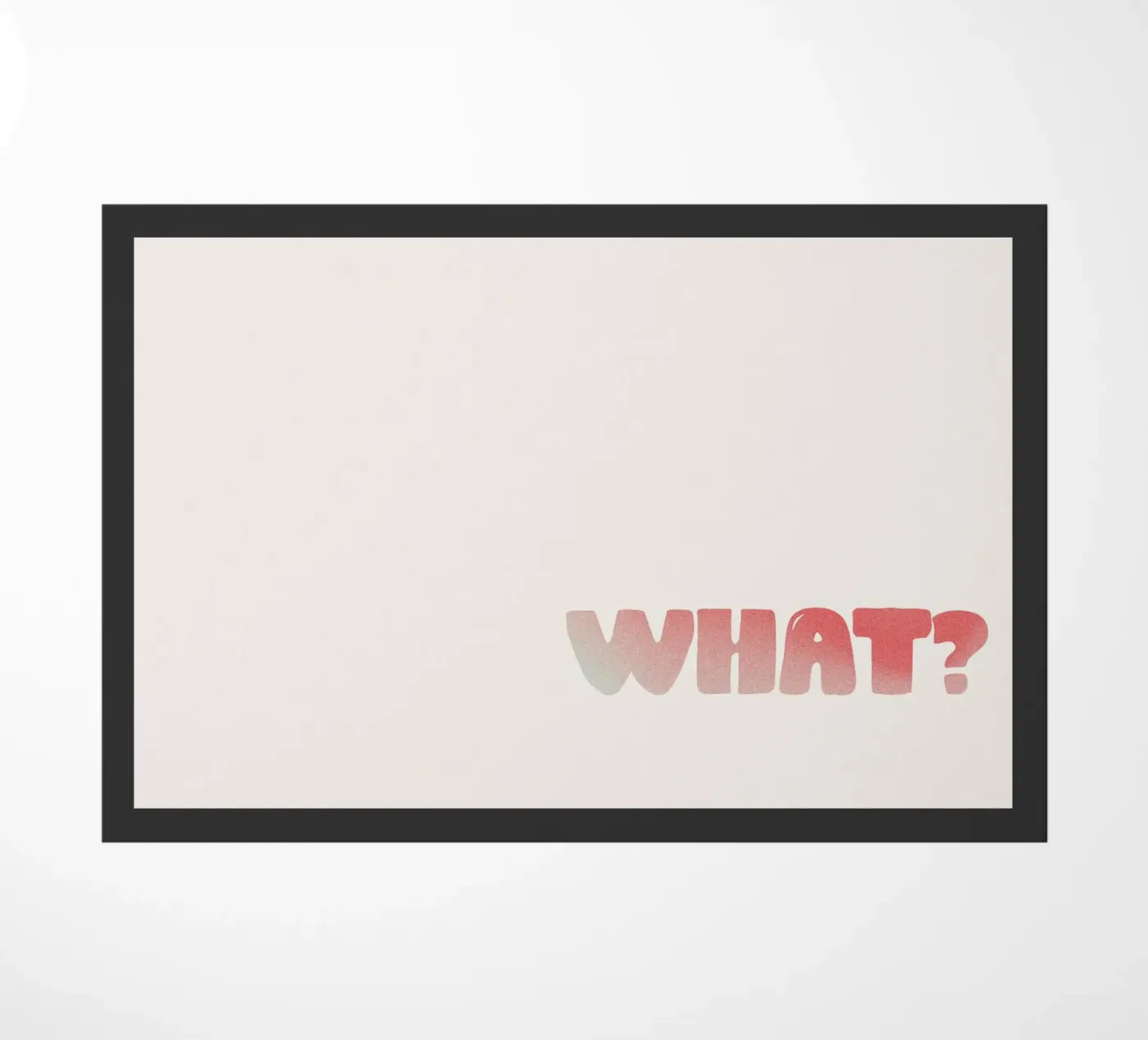 What? doormat by treechild