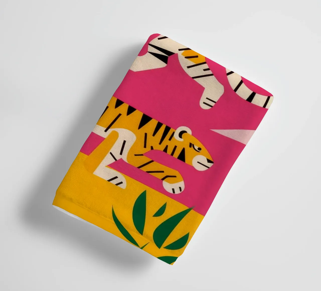 Tiger und Sterne Handtuch von Demar Galleria