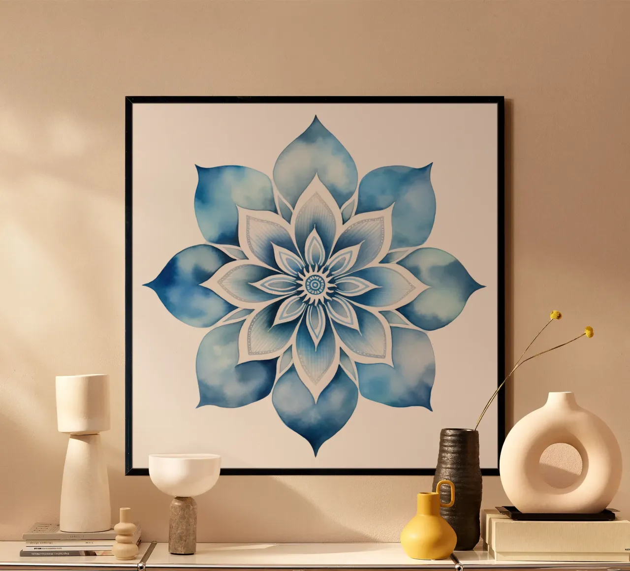 Mandala smerigliato ad acquerello poster da Spiritual Touch