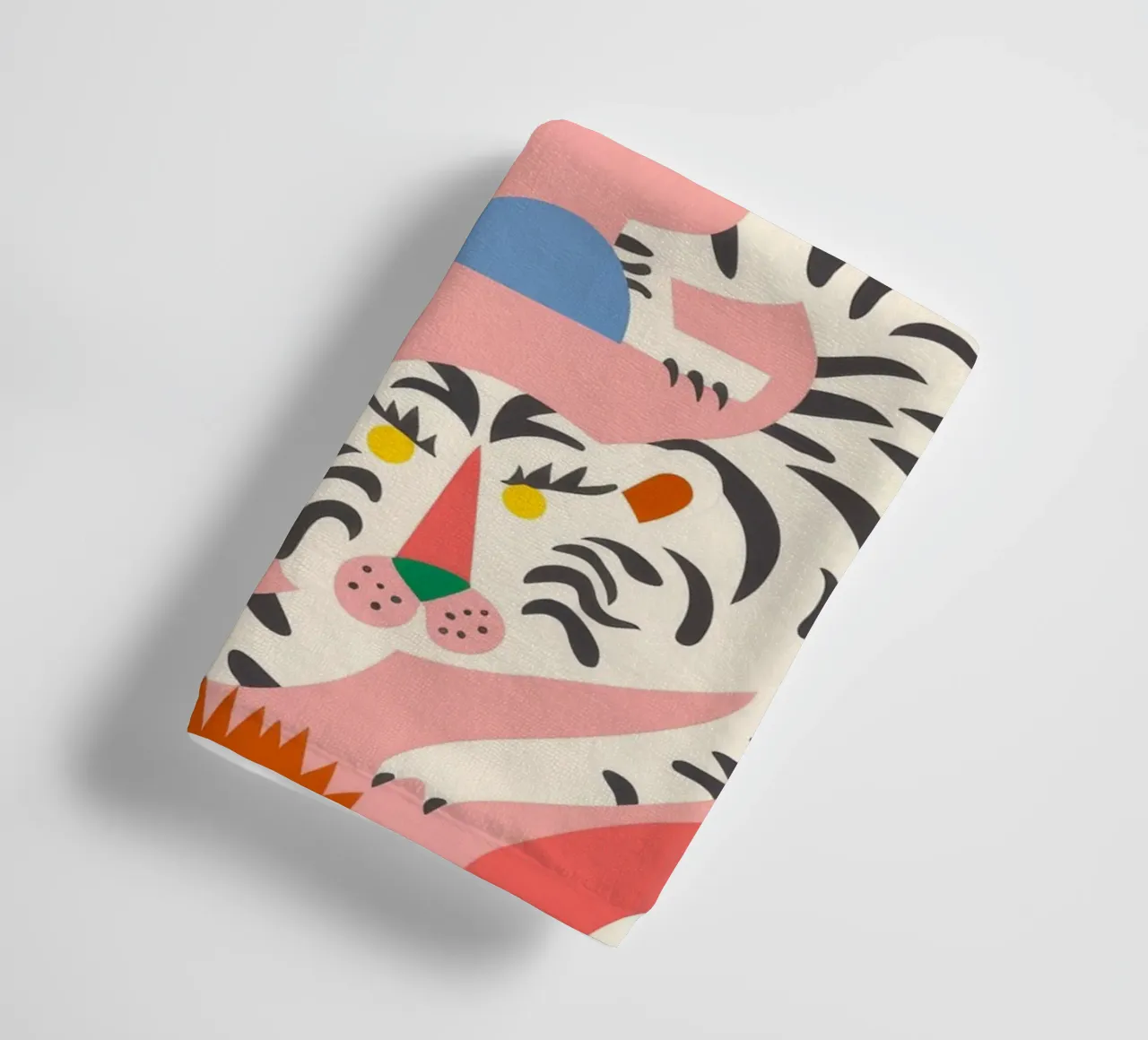 White Tiger Jungle towel by Demar Galleria