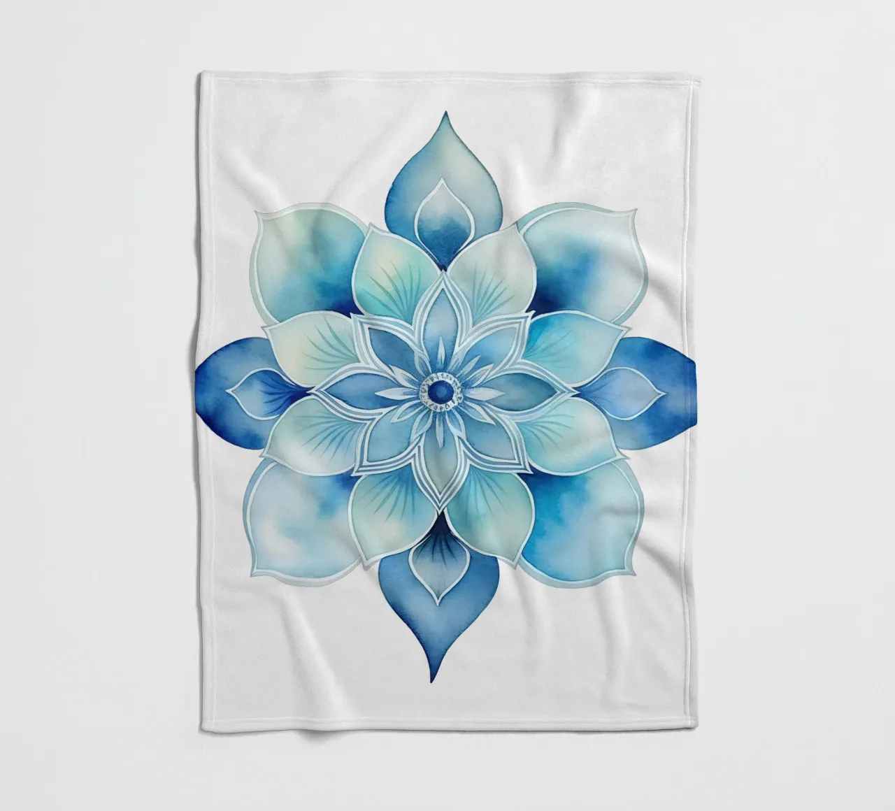 Mandala smerigliato ad acquerello coperta in pile da Spiritual Touch
