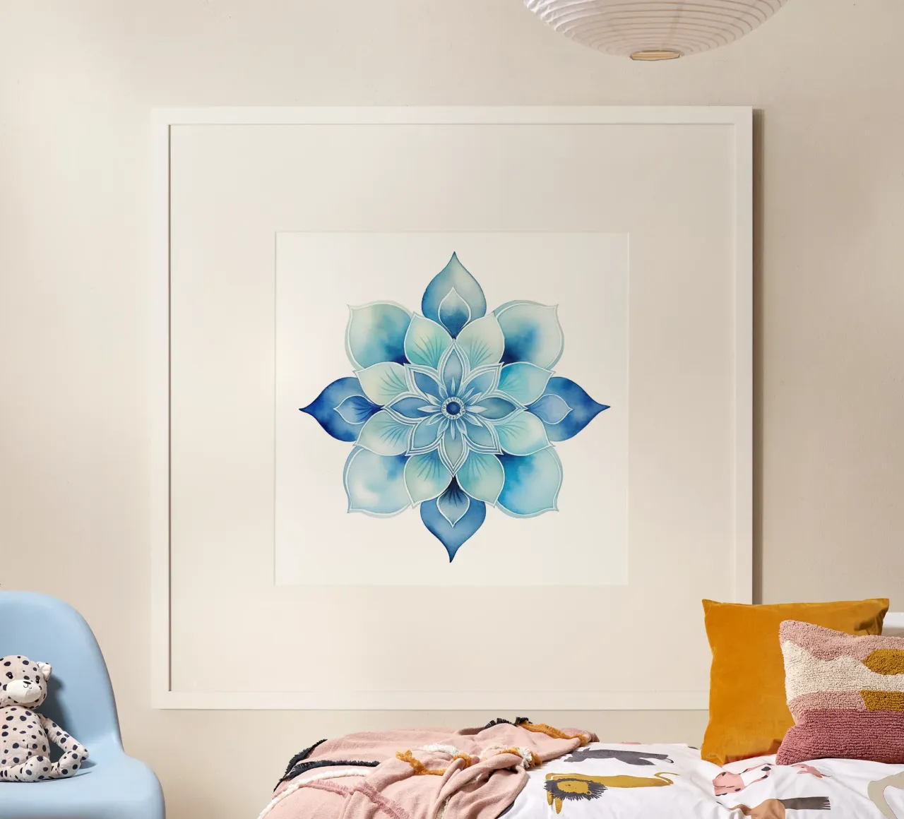 Mandala smerigliato ad acquerello poster da Spiritual Touch