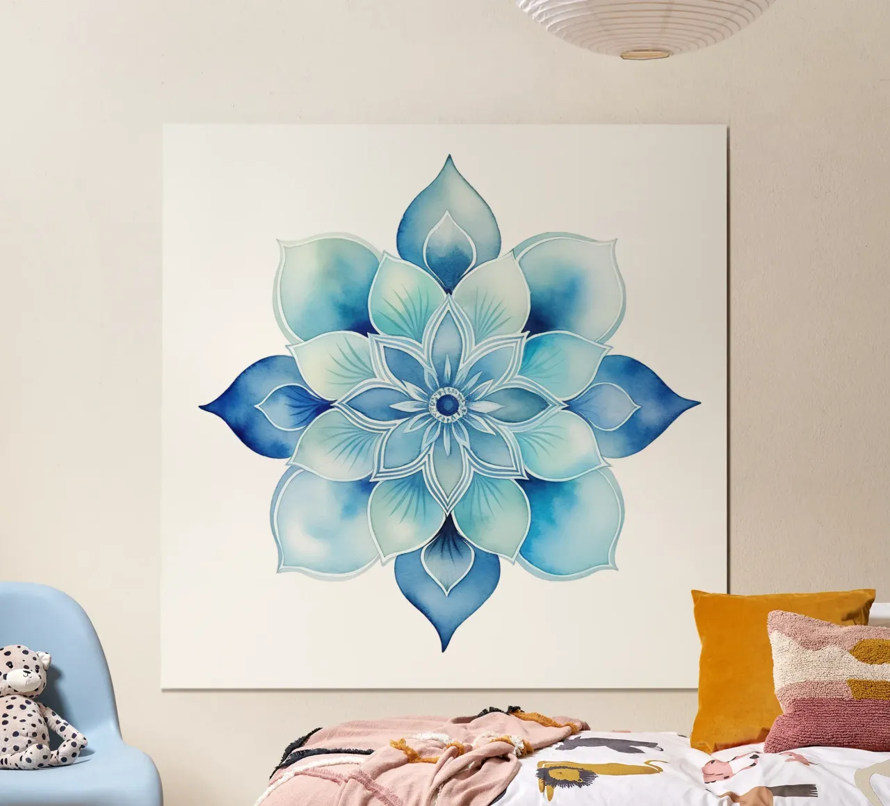 Mandala smerigliato ad acquerello poster da Spiritual Touch