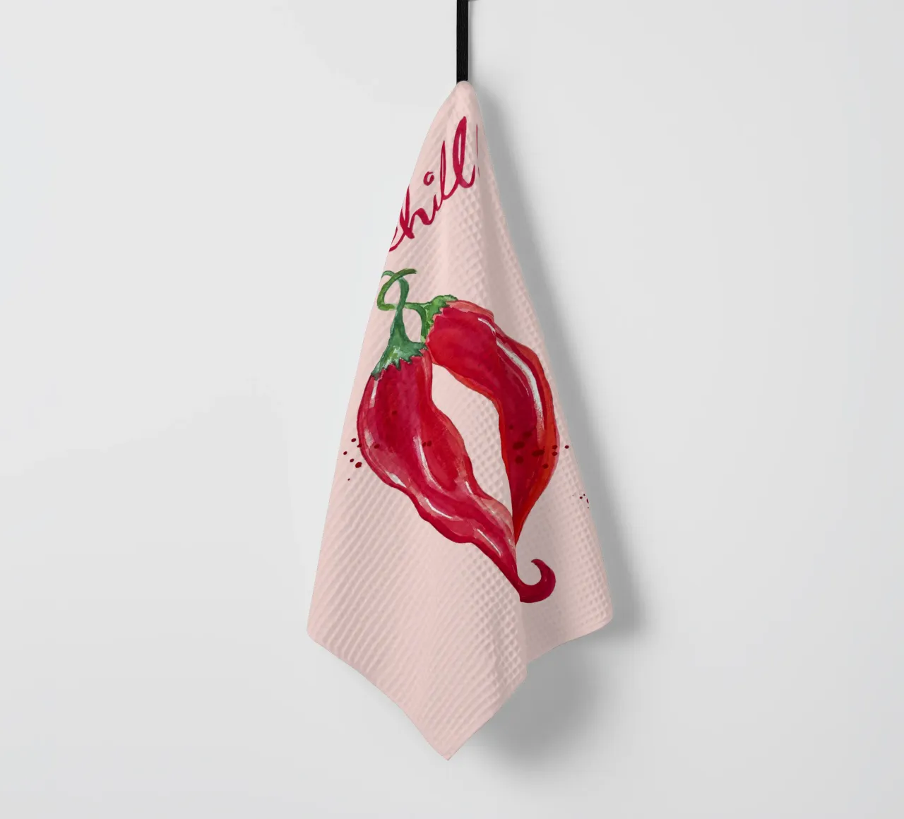 Chilling Chilies tea towel by Illustration Raissa Oltmanns