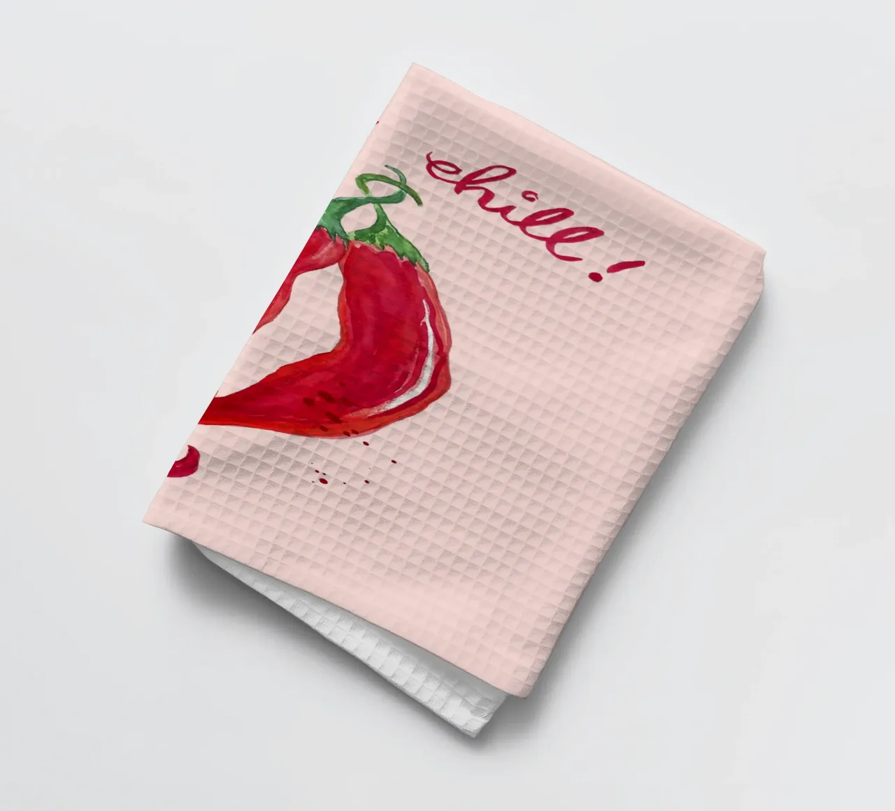 Chilling Chilies tea towel by Illustration Raissa Oltmanns