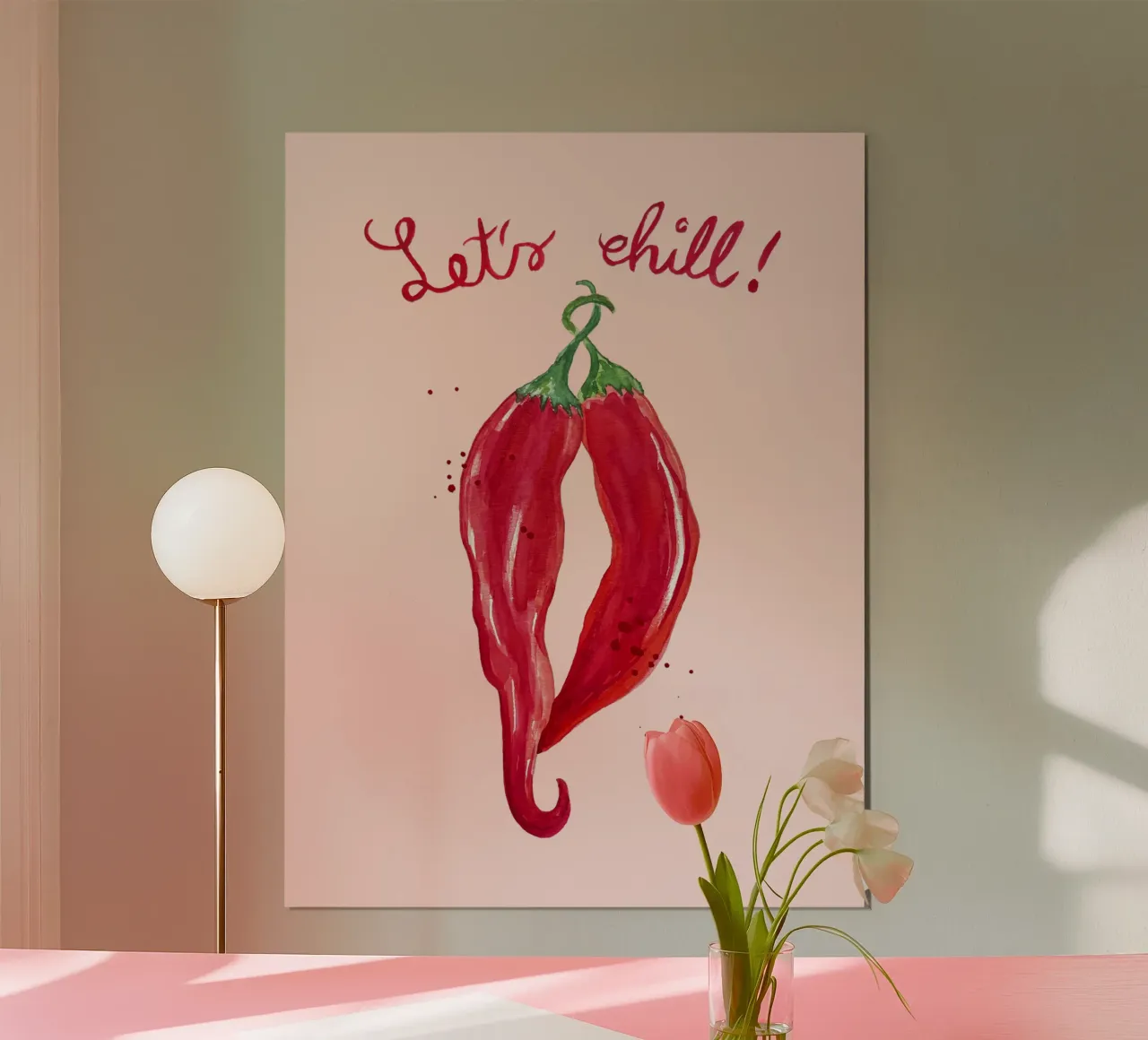Chilling Chilies poster by Illustration Raissa Oltmanns