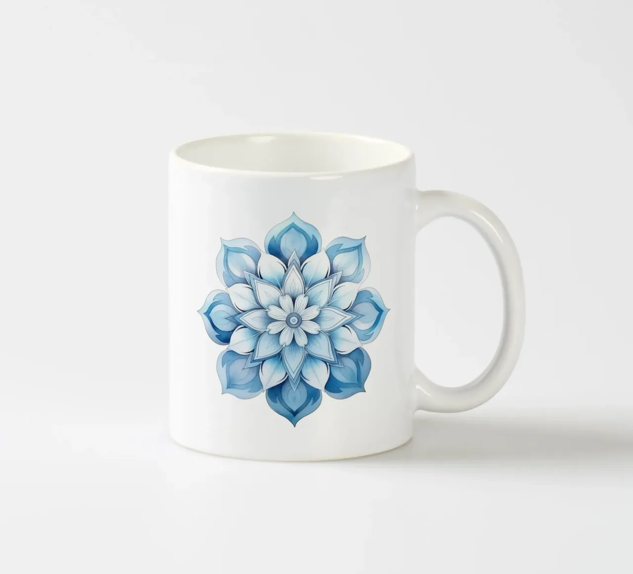 Mandala smerigliato ad acquerello tazza in ceramica da Spiritual Touch