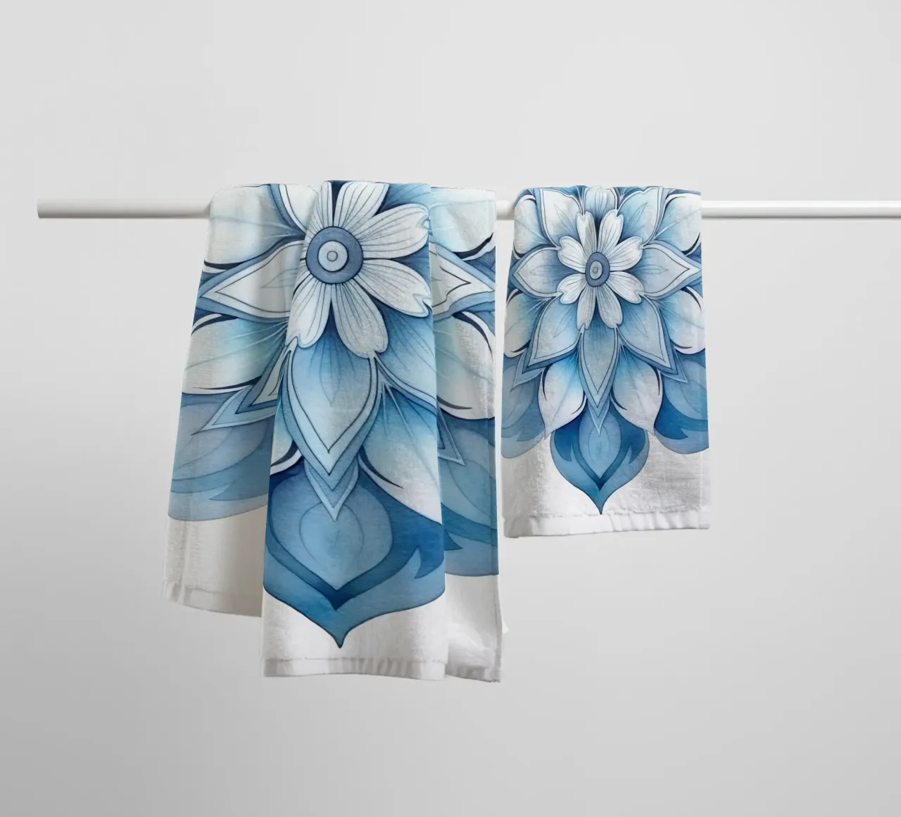 Mandala smerigliato ad acquerello asciugamano da bagno da Spiritual Touch