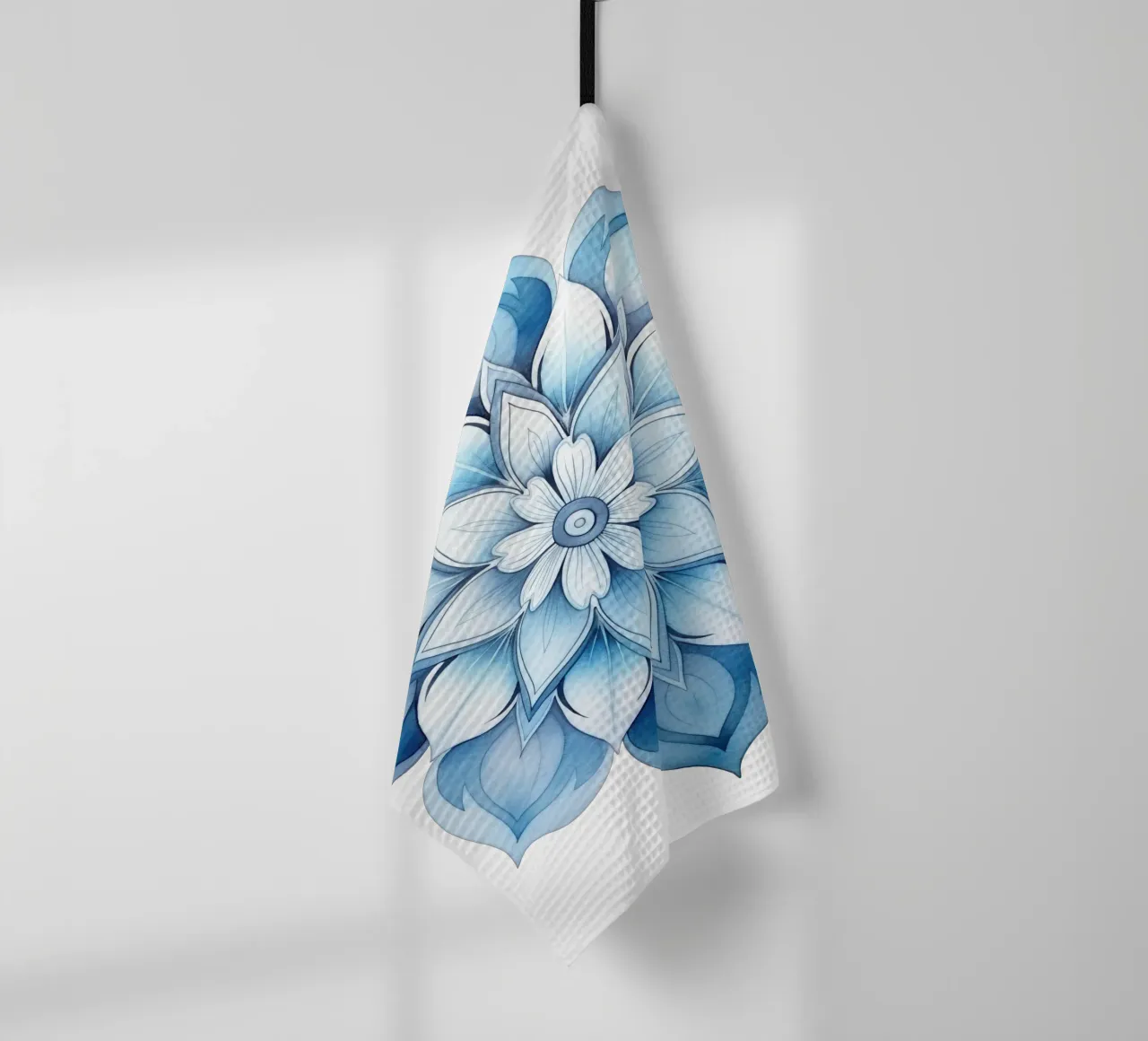 Mandala smerigliato ad acquerello canovaccio da cucina da Spiritual Touch