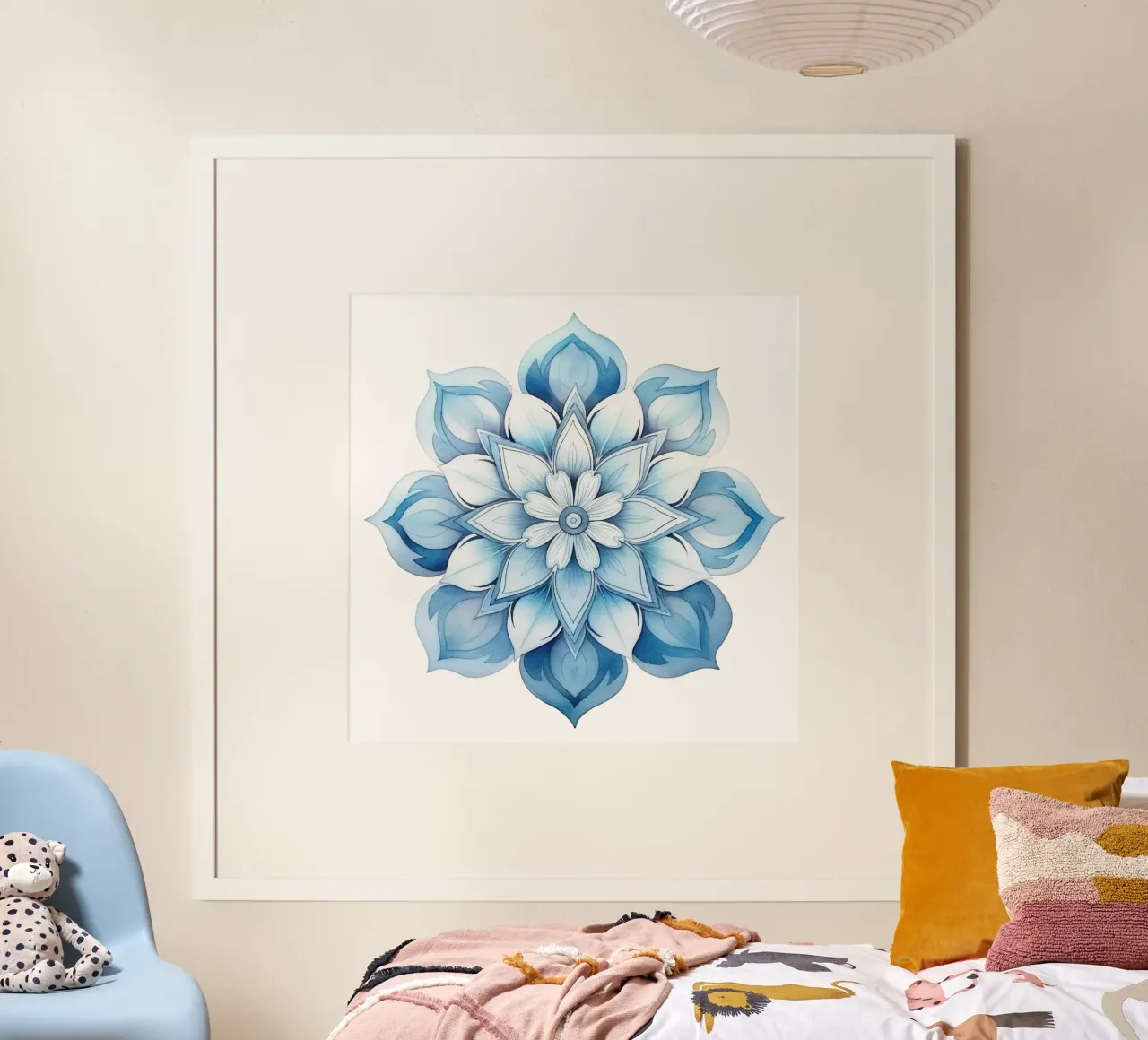 Mandala smerigliato ad acquerello carta hahnemühle da Spiritual Touch
