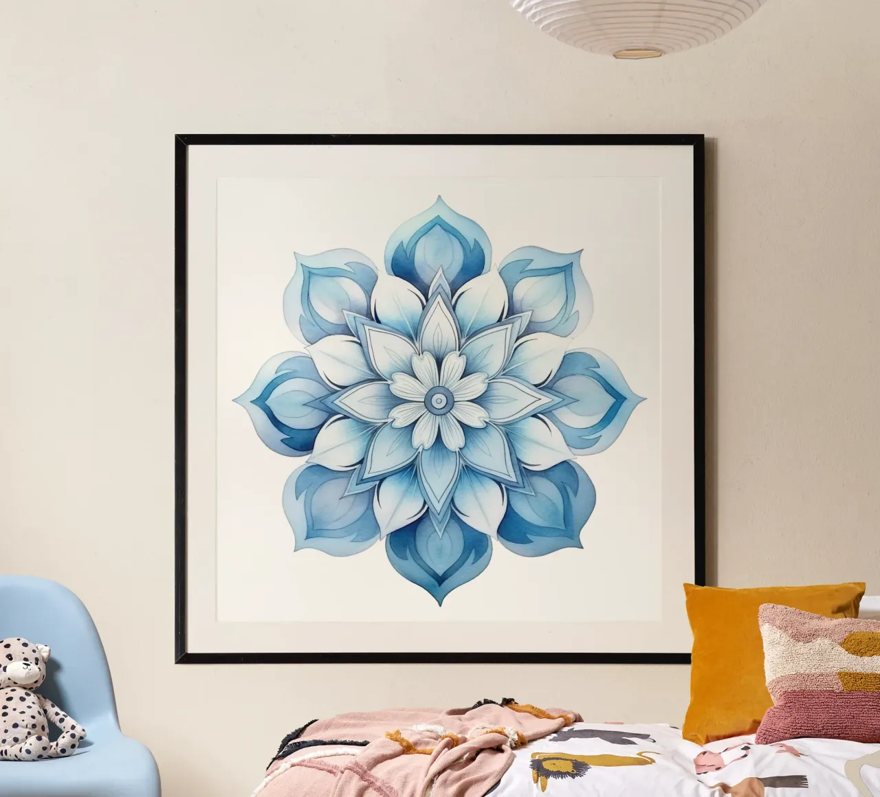 Mandala smerigliato ad acquerello carta hahnemühle da Spiritual Touch