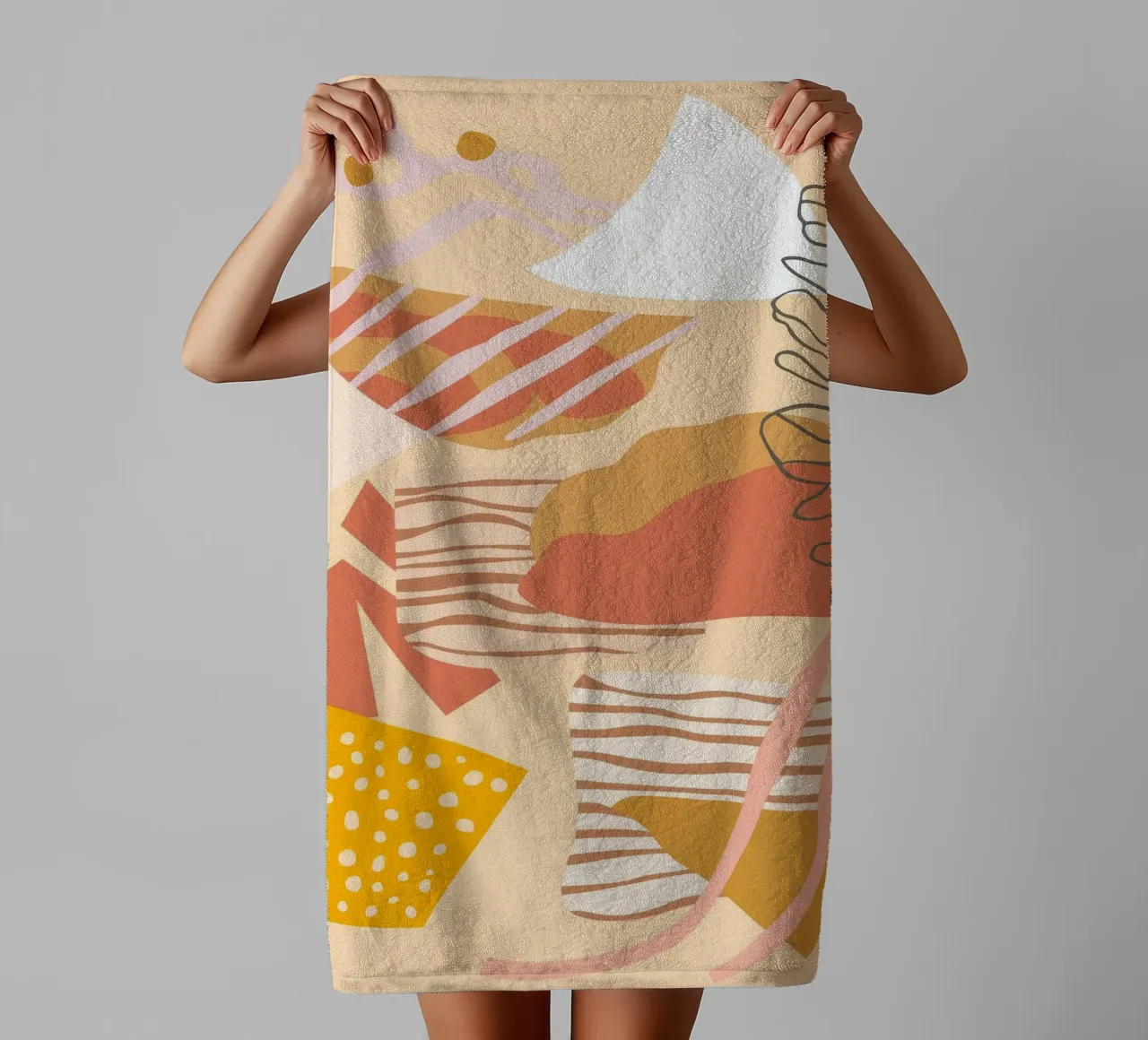 Abstract Food Art towel by Demar Galleria