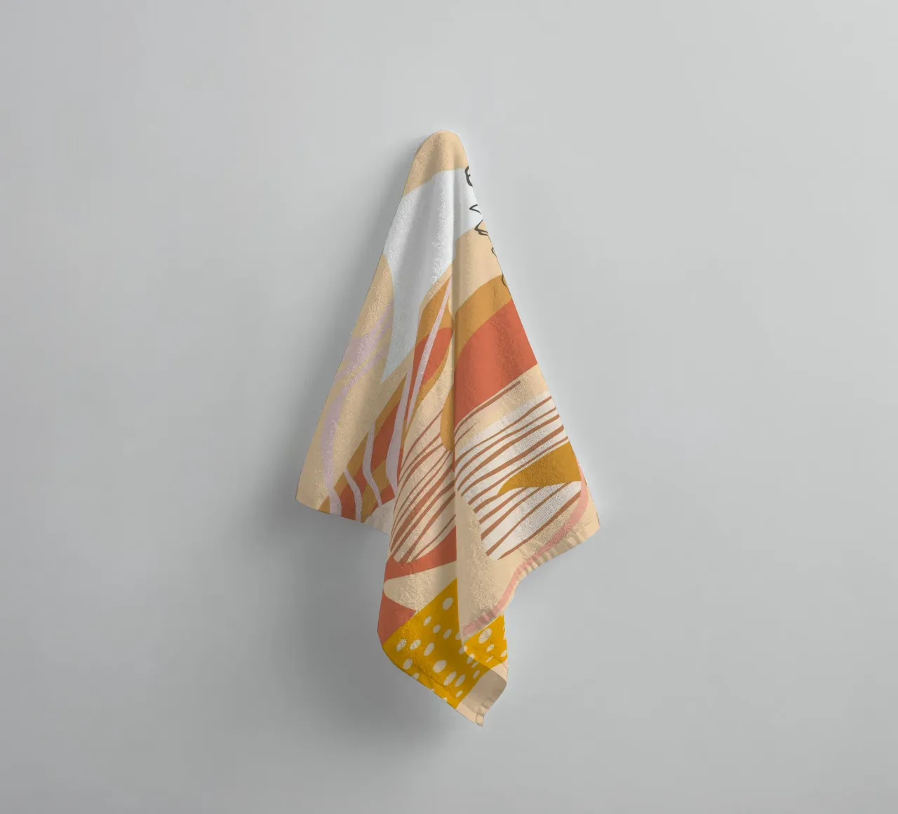 Abstract Food Art towel by Demar Galleria