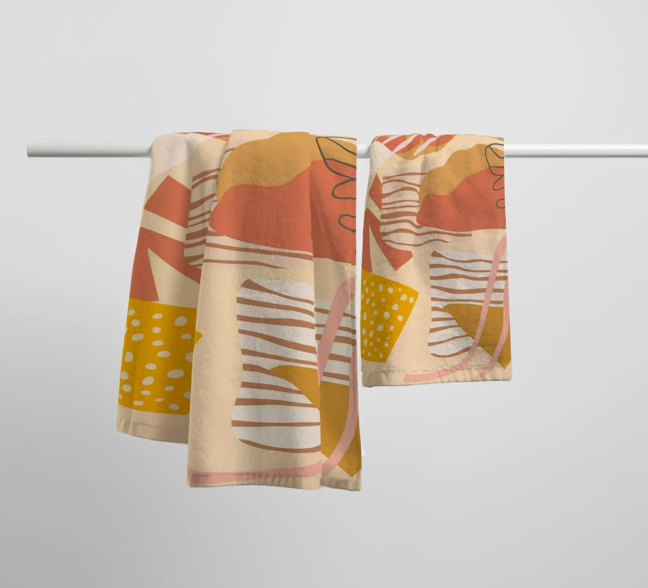 Abstract Food Art towel by Demar Galleria