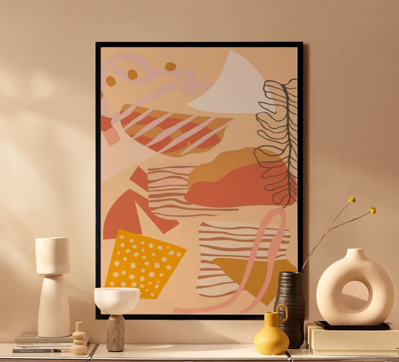 Abstrakte Lebensmittelkunst Poster von Demar Galleria