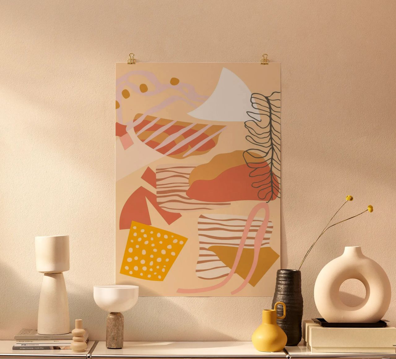 Abstrakte Lebensmittelkunst Poster von Demar Galleria