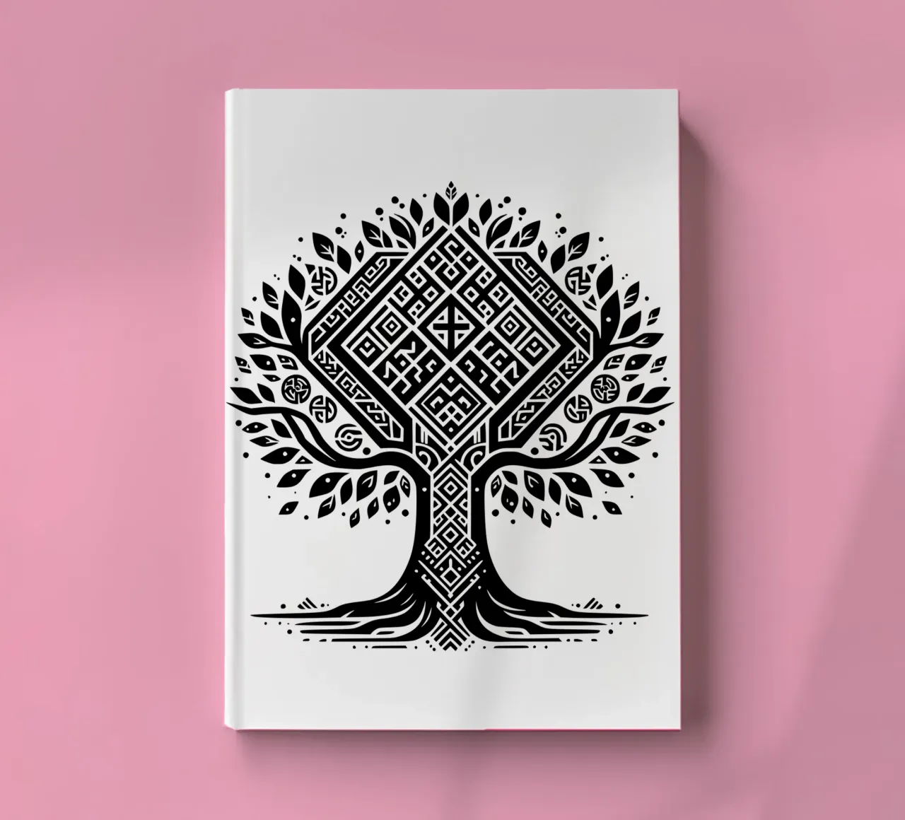 Black &White Tree of Life notebook by Spiritual Touch