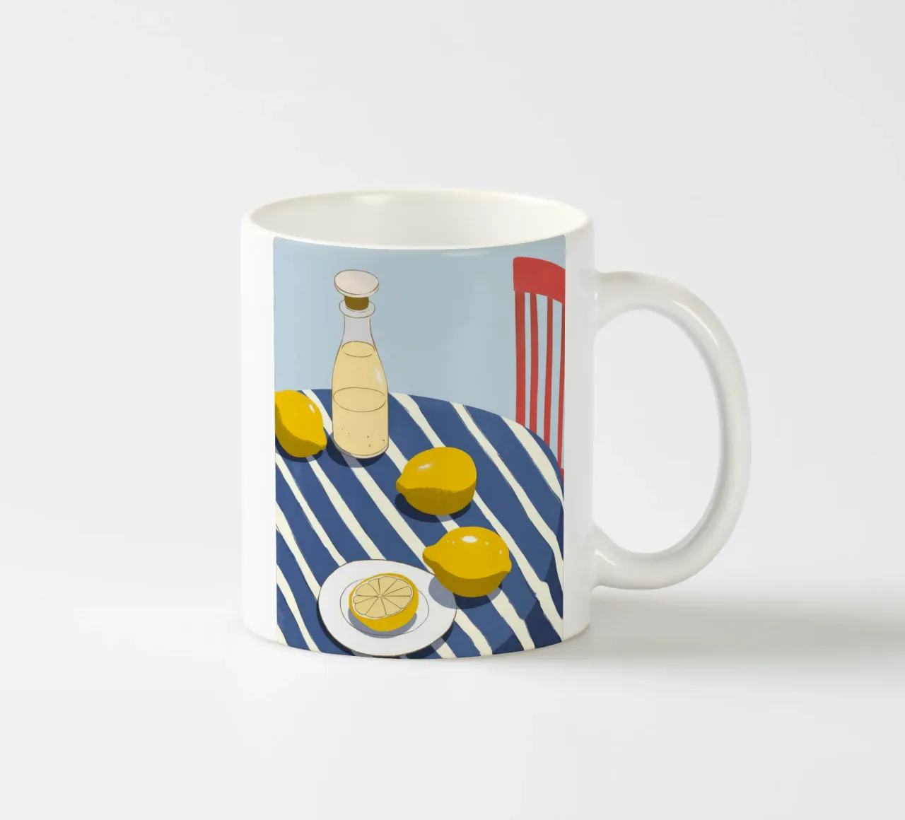 Limonata sul tavolo tazza in ceramica da Demar Galleria