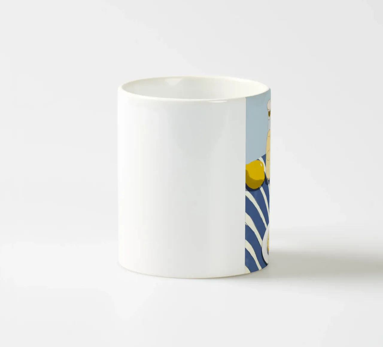 Limonata sul tavolo tazza in ceramica da Demar Galleria