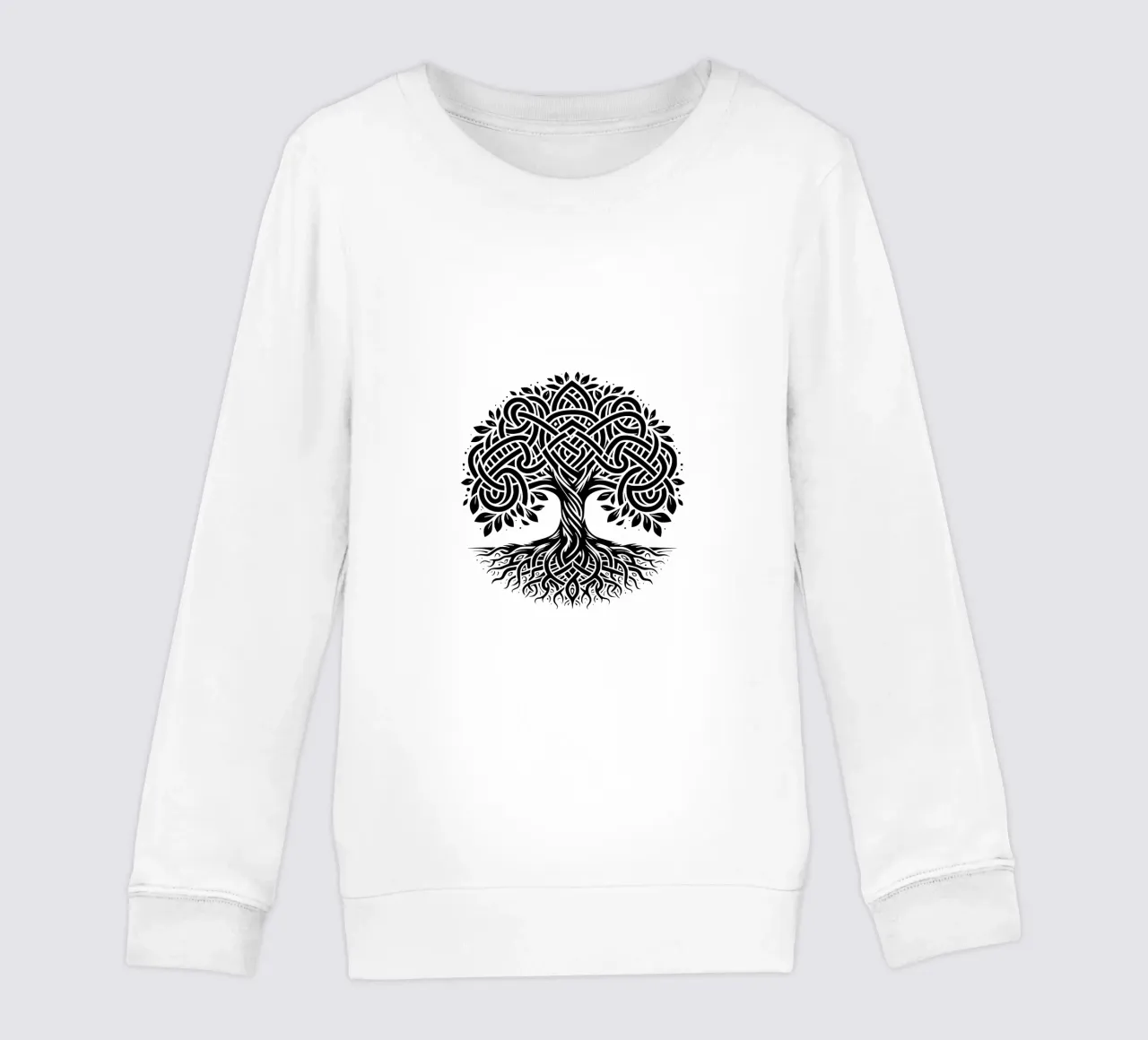 Albero della vita in bianco e nero felpa bambino da Spiritual Touch