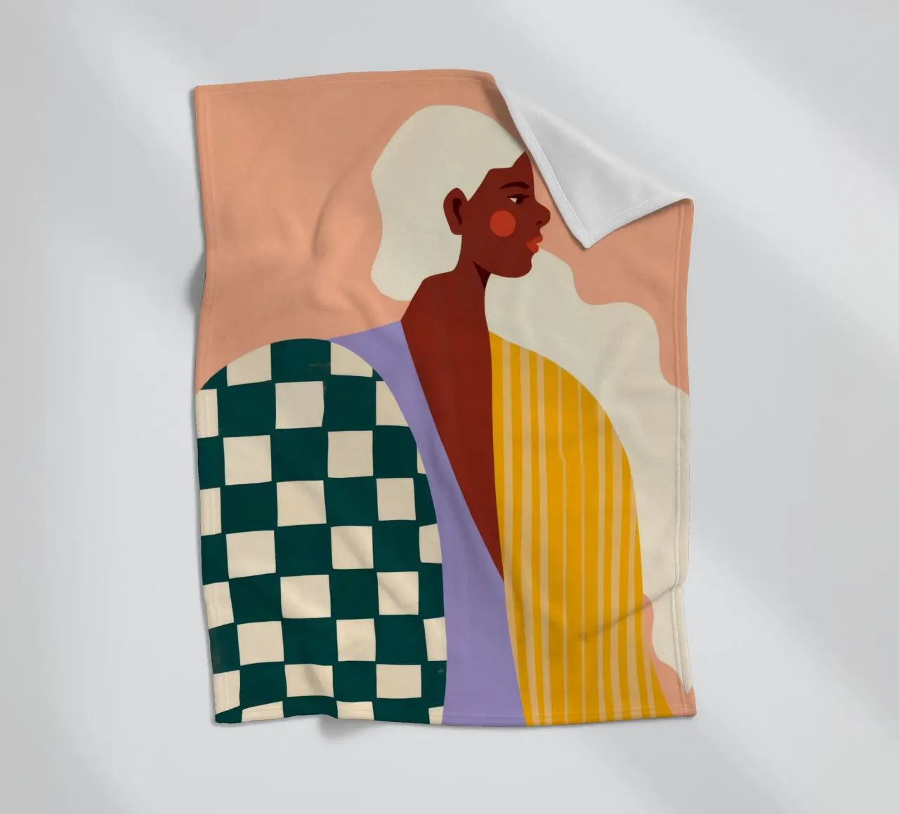 Silhouette colorata coperta in pile da Demar Galleria