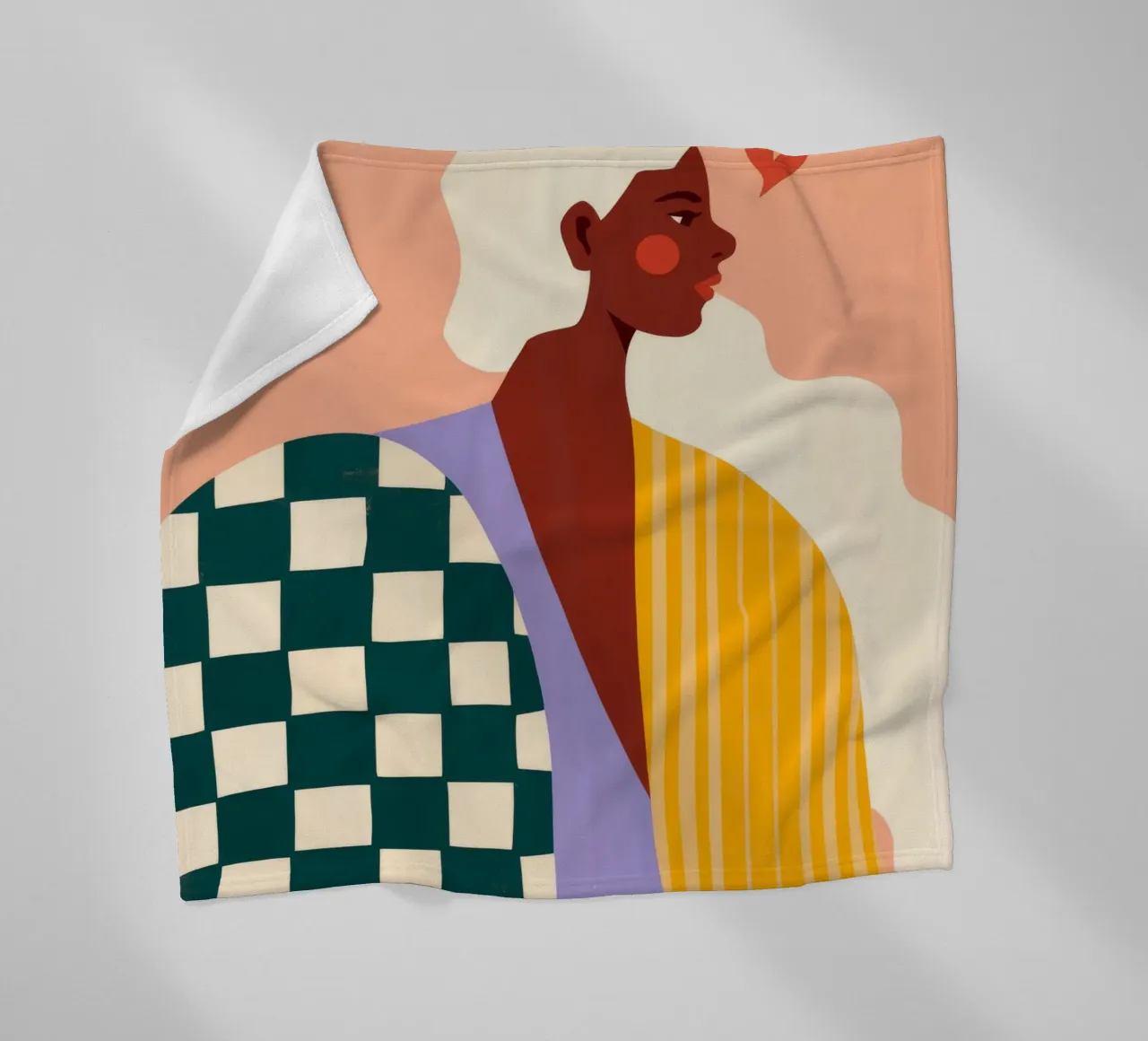 Silhouette colorata coperta in pile da Demar Galleria