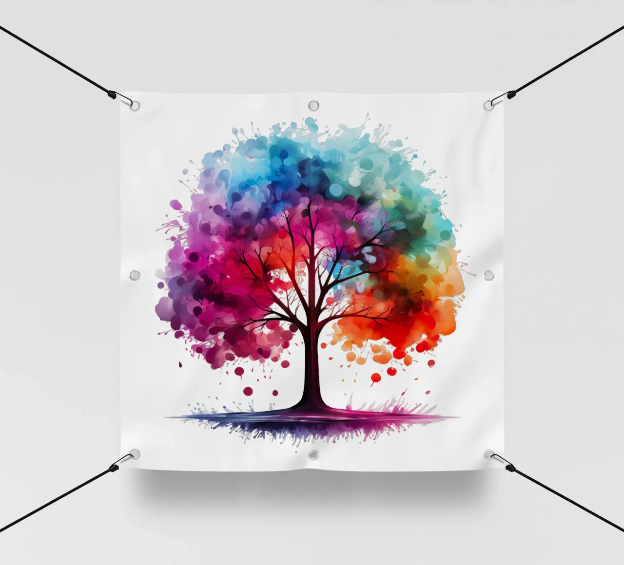 Albero della vita colorato telo in pvc da Spiritual Touch