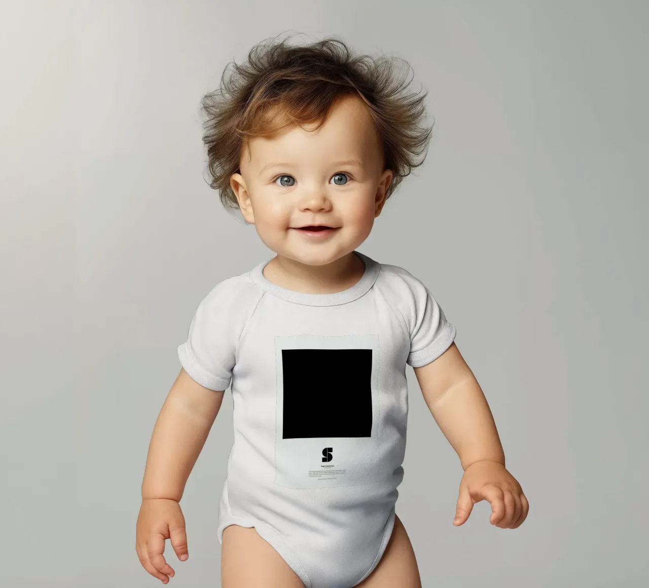 S - Suprematism body neonato maniche corte da The True Type