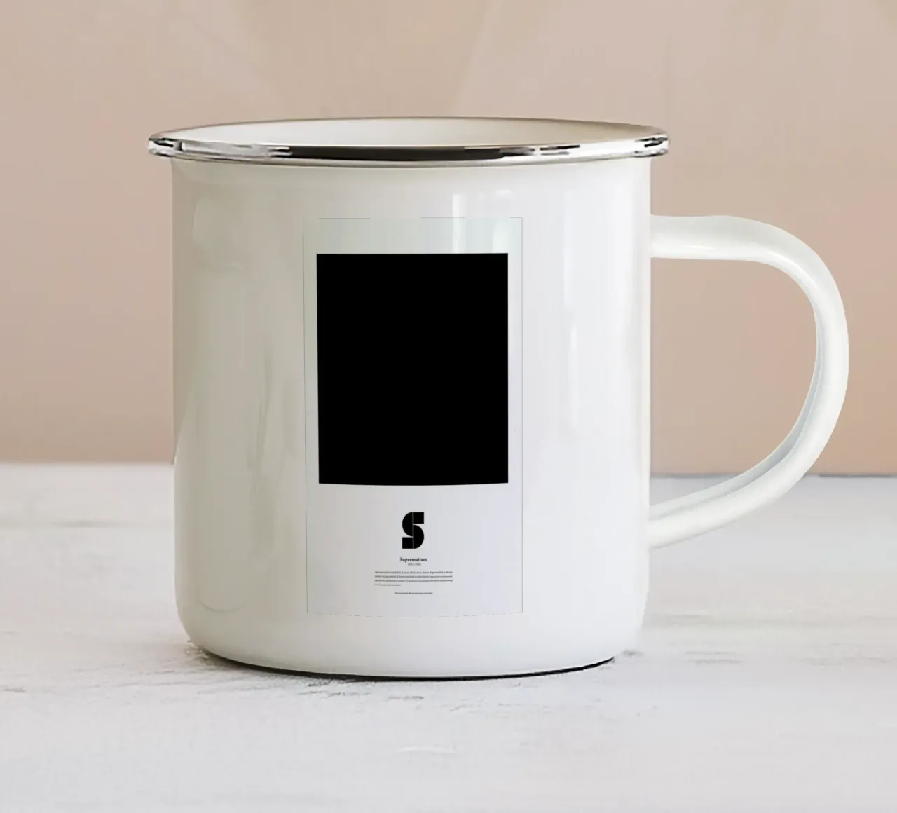 S - Suprematism tazza in smalto da The True Type