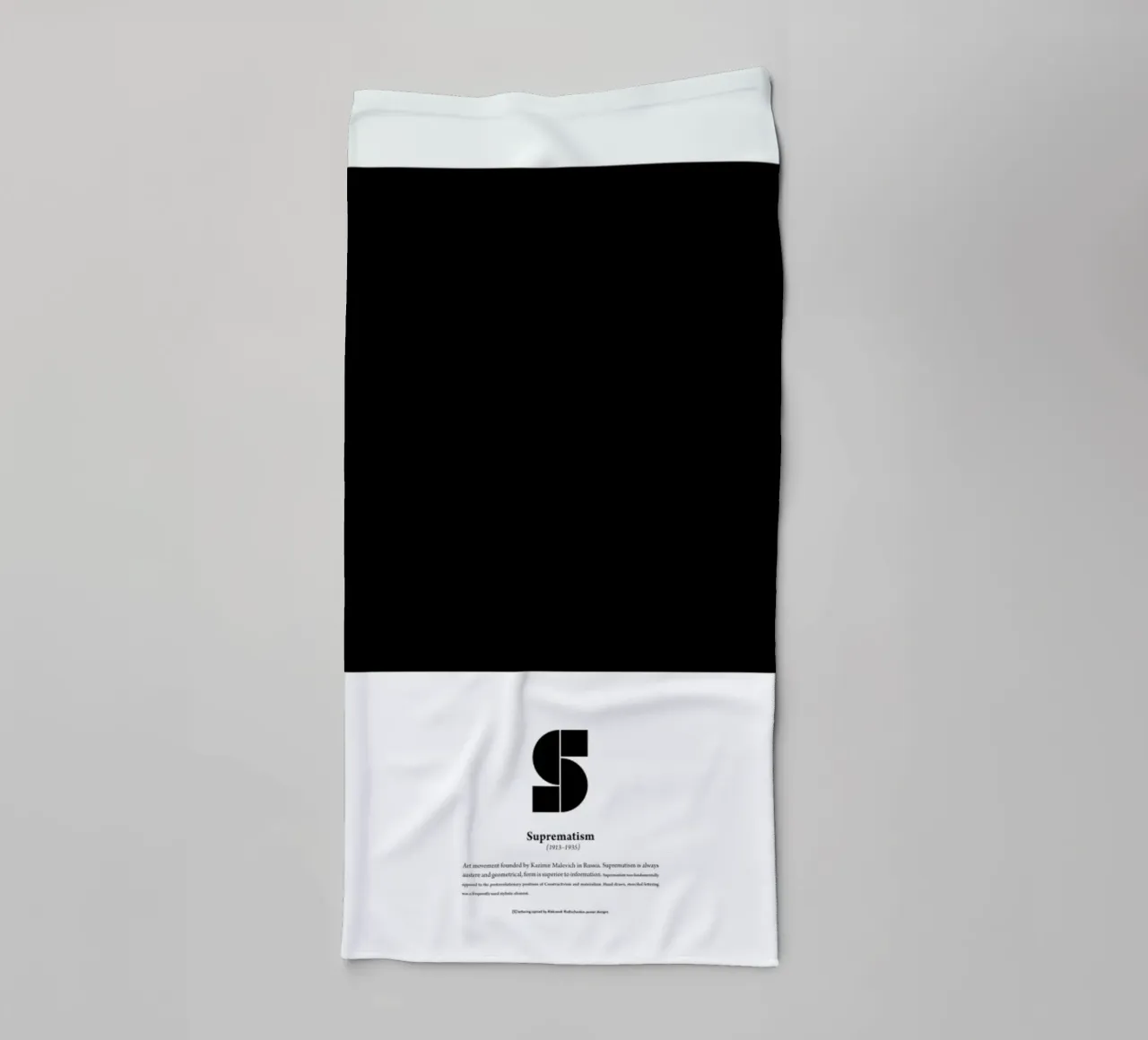 S - Suprematism asciugamano da bagno da The True Type
