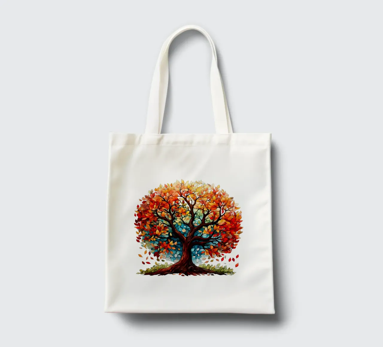 Albero della vita colorato borsa in juta da Spiritual Touch