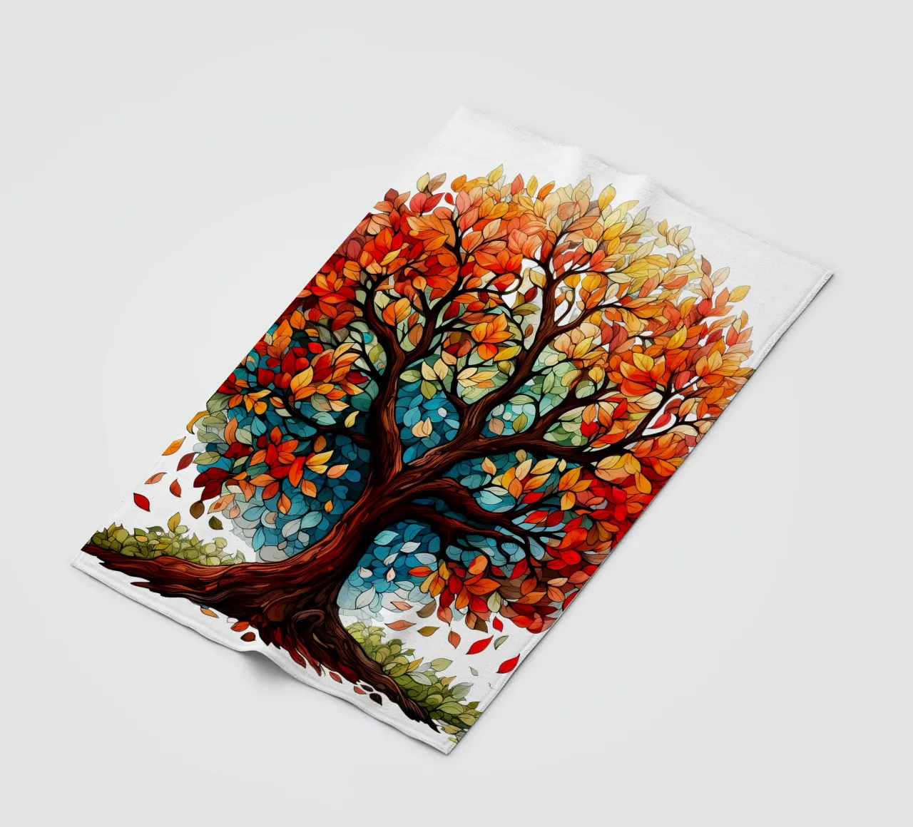 Albero della vita colorato coperta in pile da Spiritual Touch