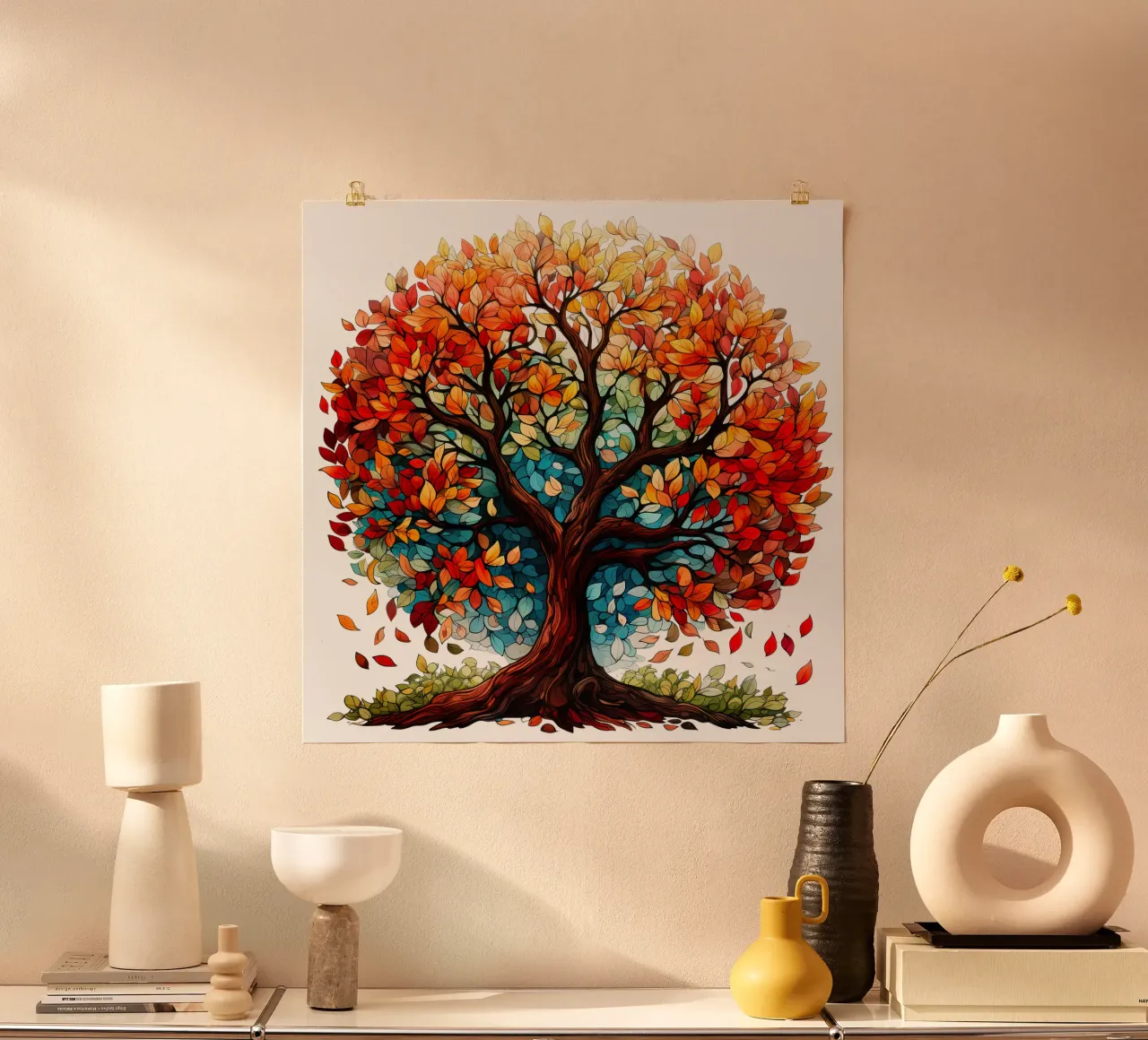 Albero della vita colorato poster da Spiritual Touch
