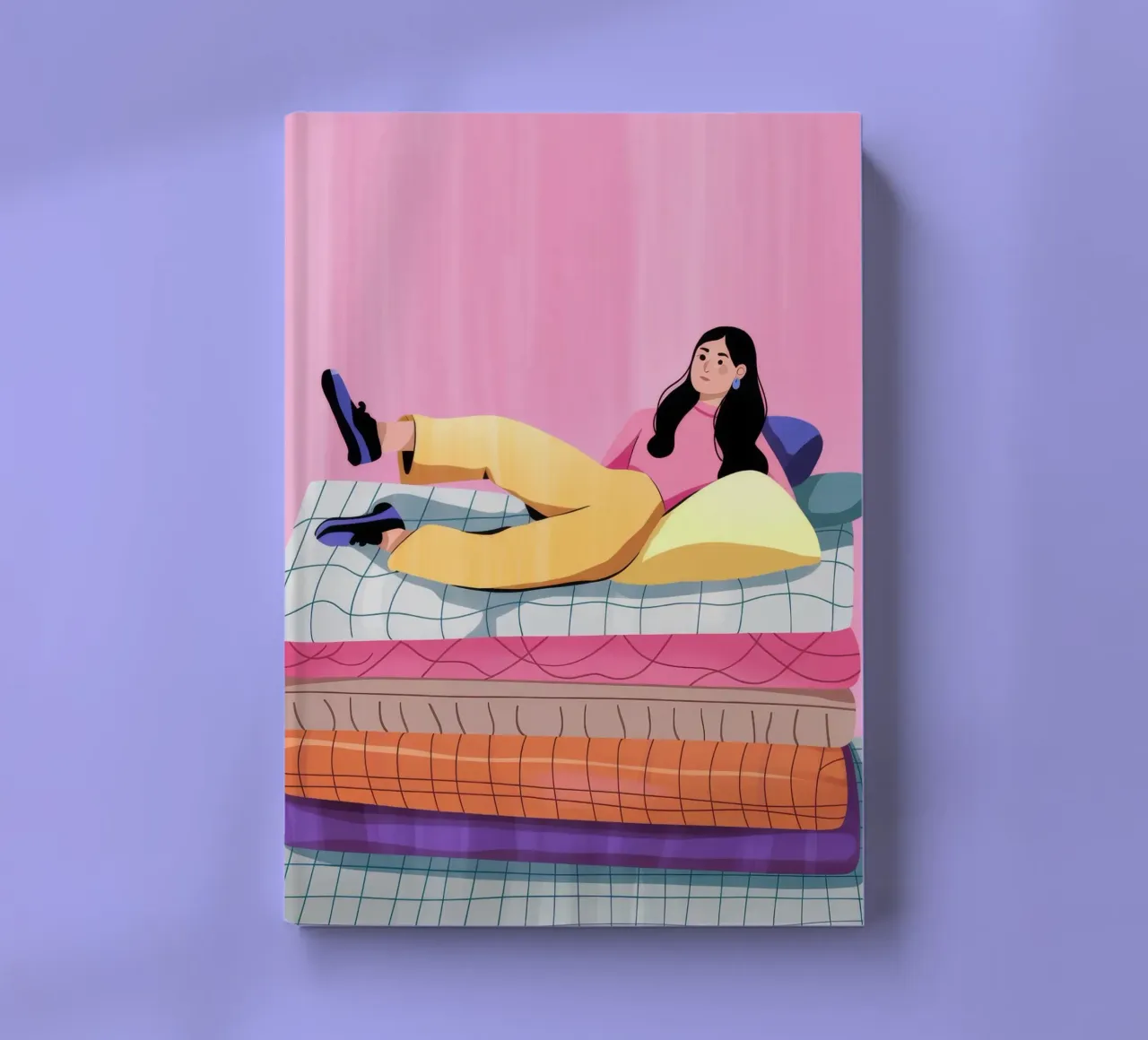 Ontspannen op bed notitieboek van Demar Galleria