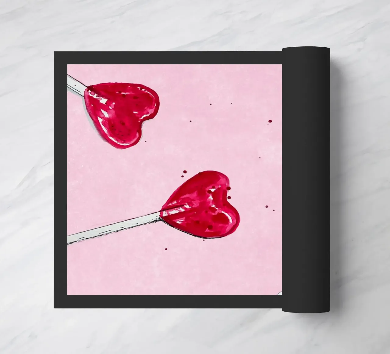 Lollipop Heart zerbino da Illustration Raissa Oltmanns